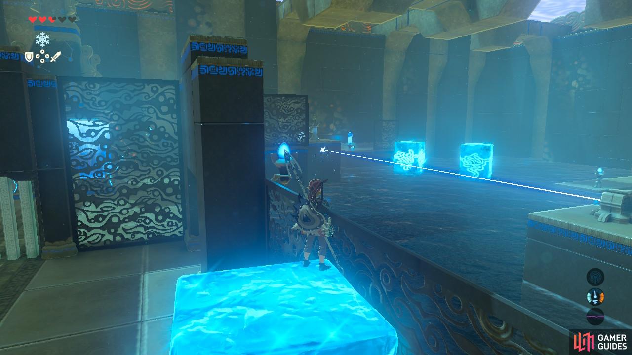Shoot that blue sensor you see in the distance, DO NOT detonate the bomb