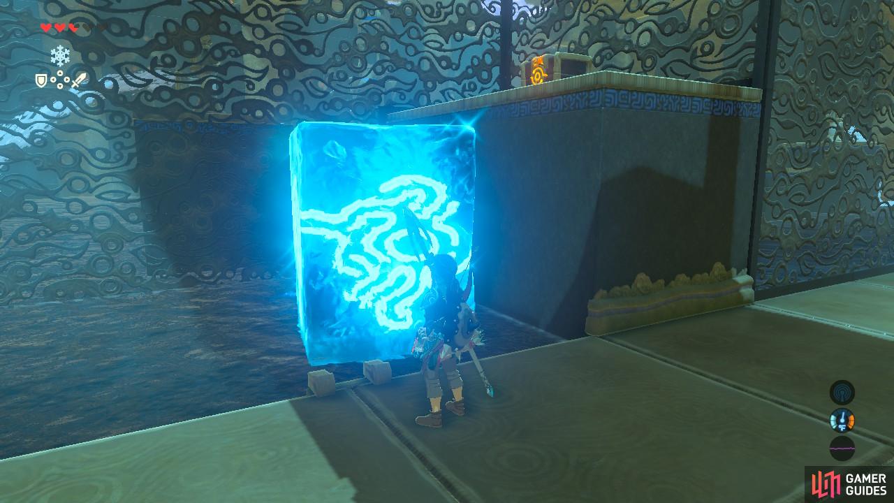 Now you can blow up the bomb to get to the chest
