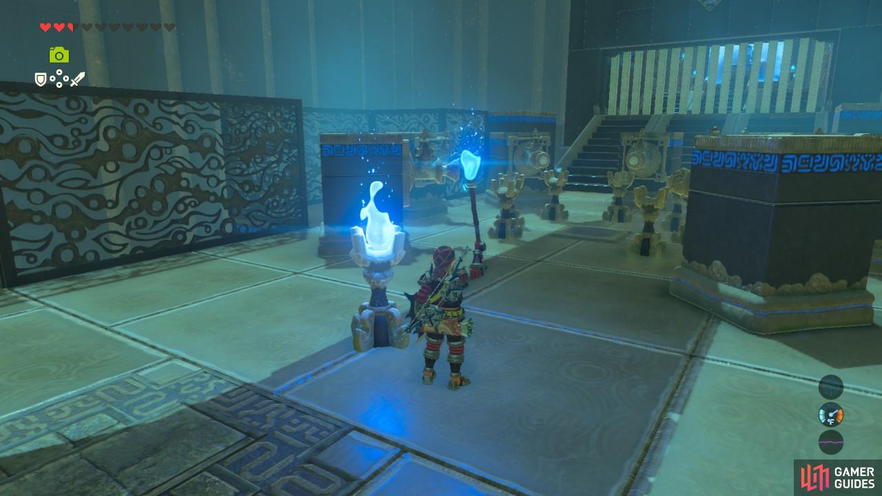 Light this torch here in case you fail at the final puzzle so you can grab more fire easily