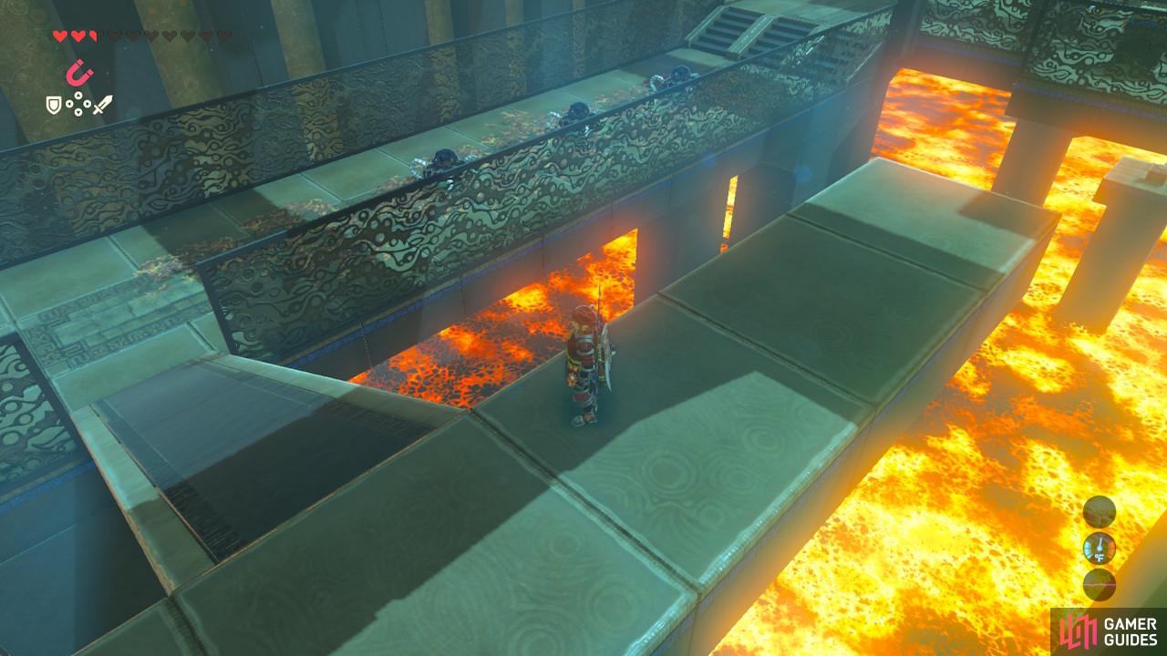 Create an explosion by burning the vines!