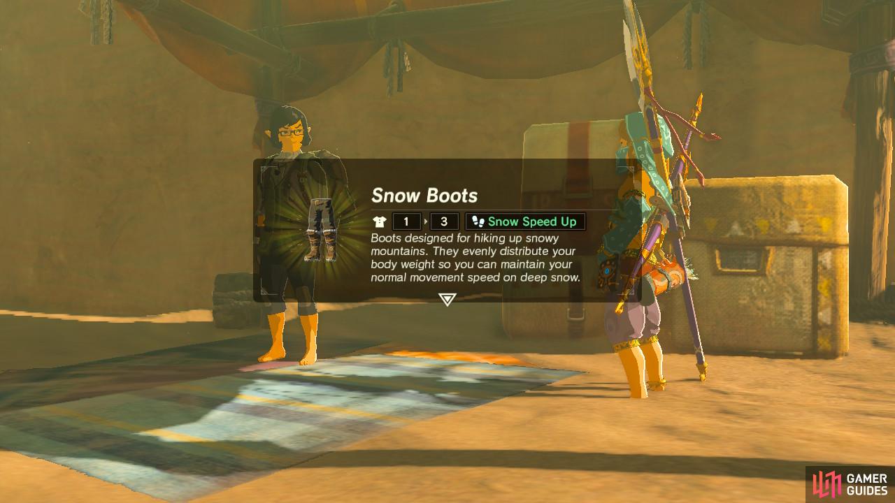Now you have both the Snow Boots and the Sand Boots