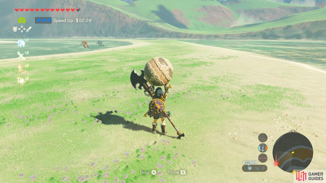 But you cannot avoid the Bokoblins and they have spears