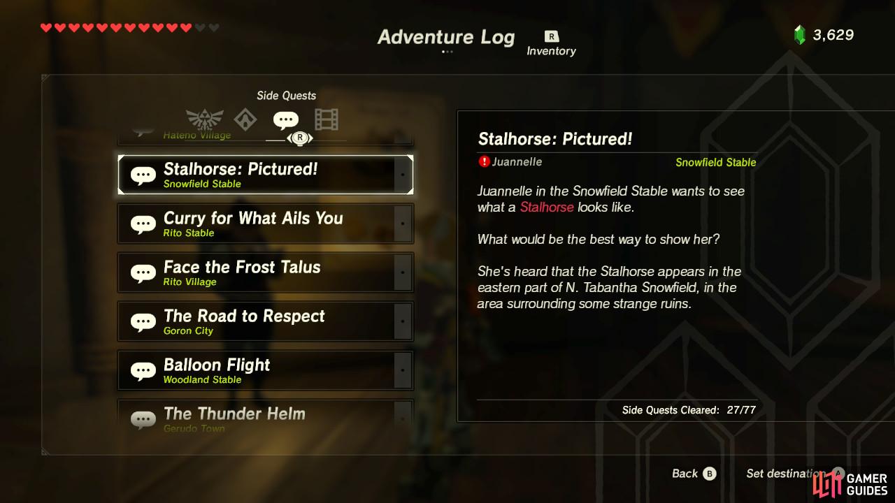 In this case it's a Stalhorse, so prepare for some nighttime exploration
