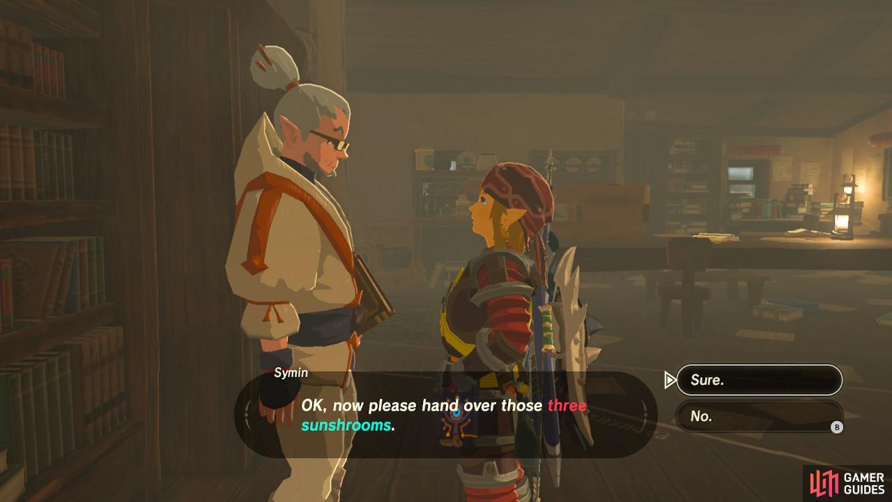 Hand over the Sunshrooms once you’ve hunted down enough