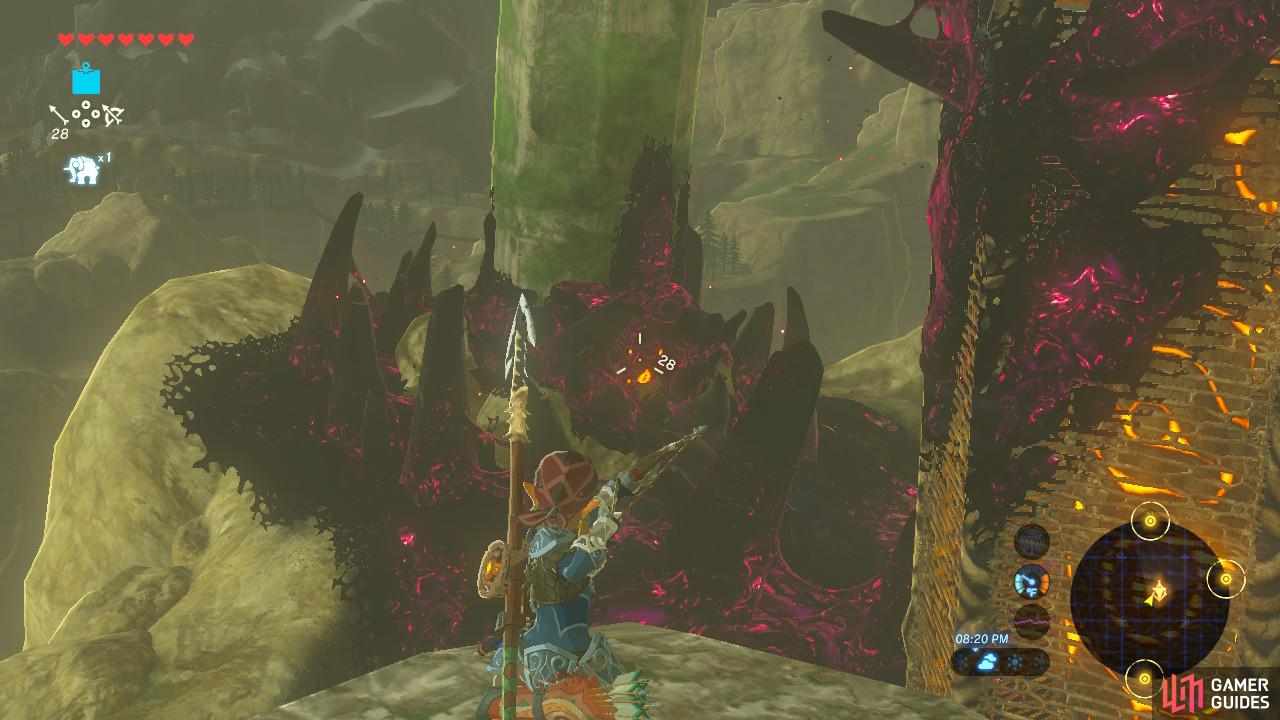 The eye is only visible from this angle