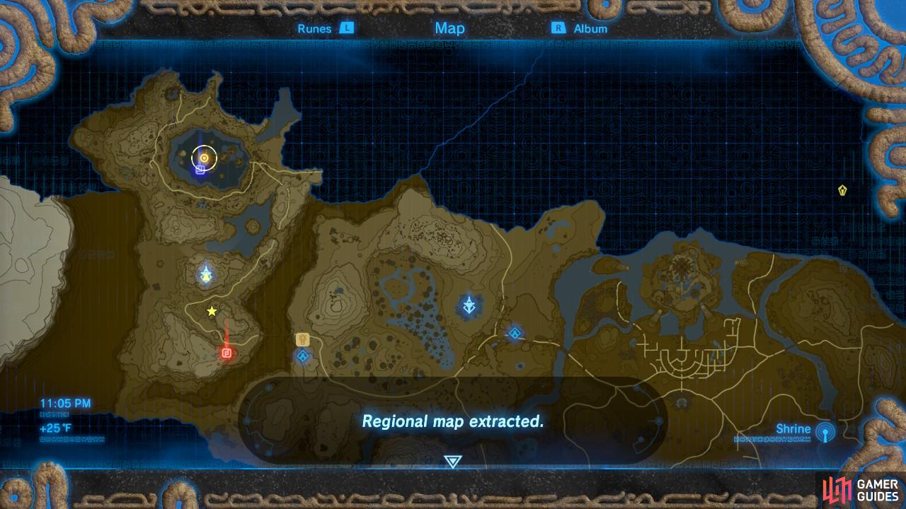 The Tower is pretty close to the Ridgeland Tower and south of the Rito Village.