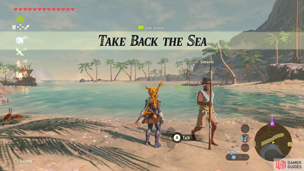 This sidequest involves clearing out a large size enemy camp