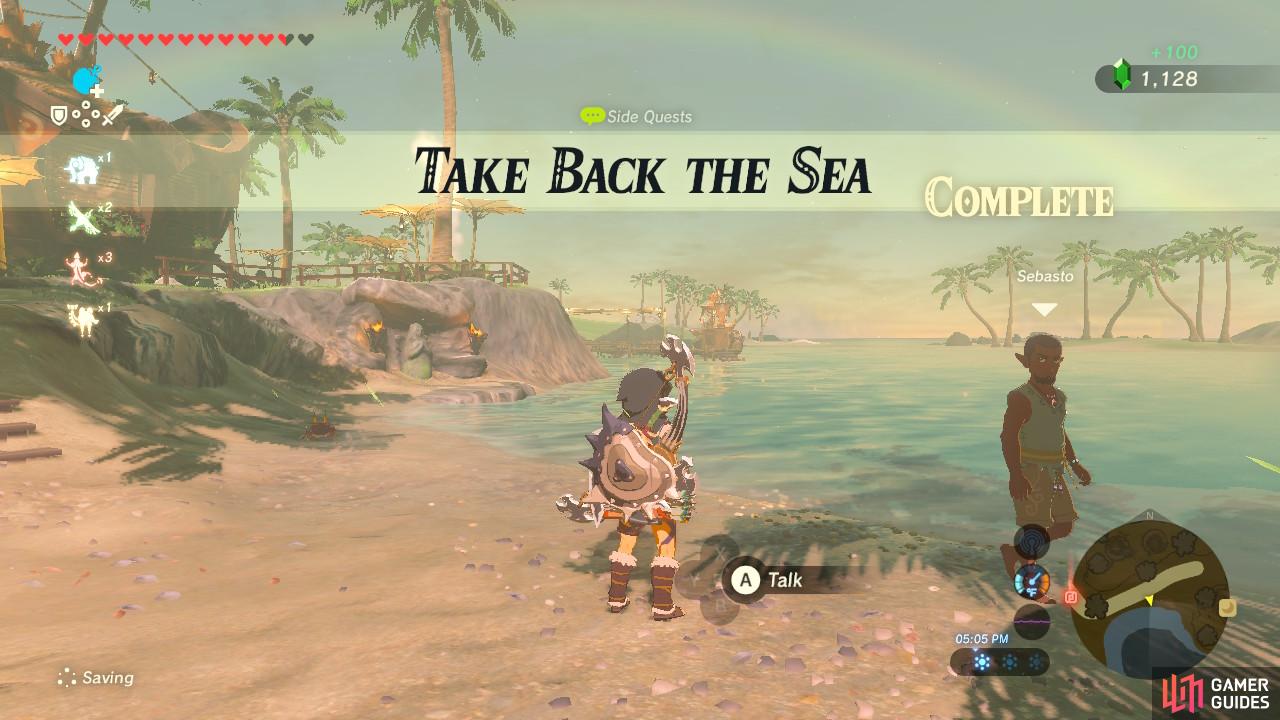 This sidequest is now complete