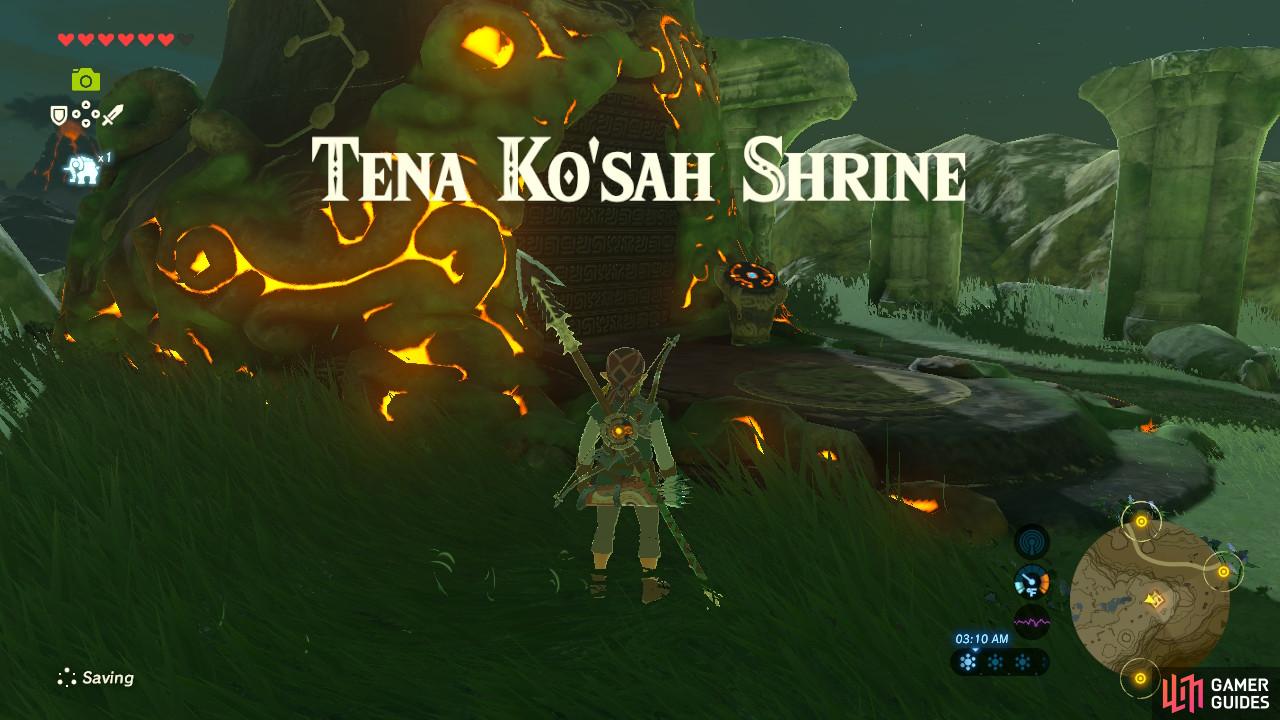 This Shrine is located in the Ancient Columns area