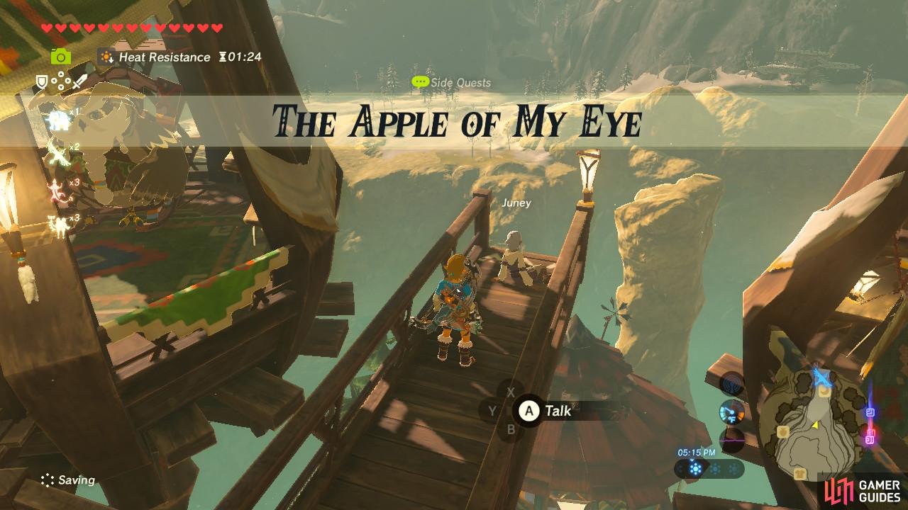 This is an extremely short and simple sidequest