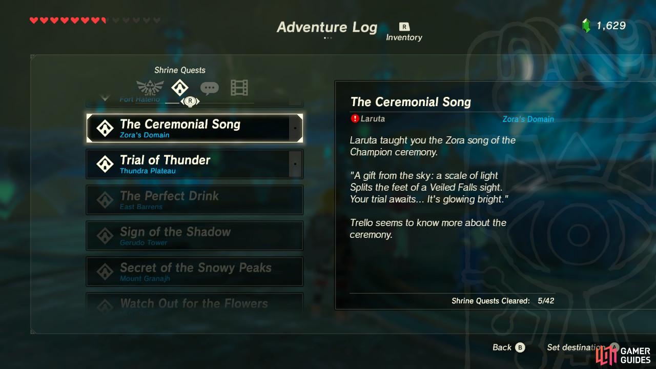 This will unlock a new Shrine for you