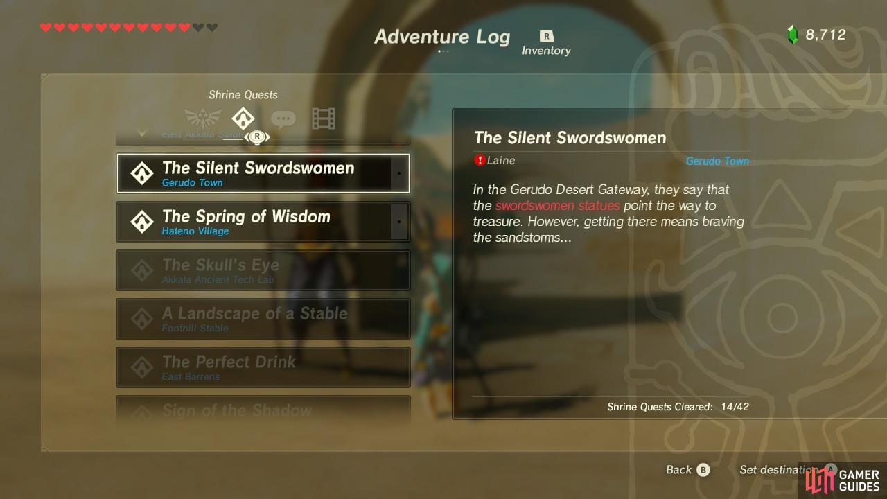 If you have already discovered the Kema Zoos Shrine, this quest will be autocompleted when you receive it