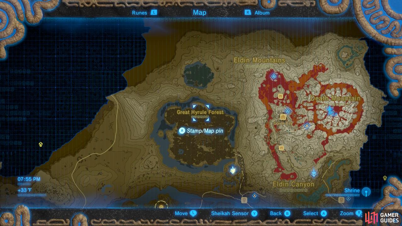 This region is home to the Korok Forest and the infamous Lost Woods.