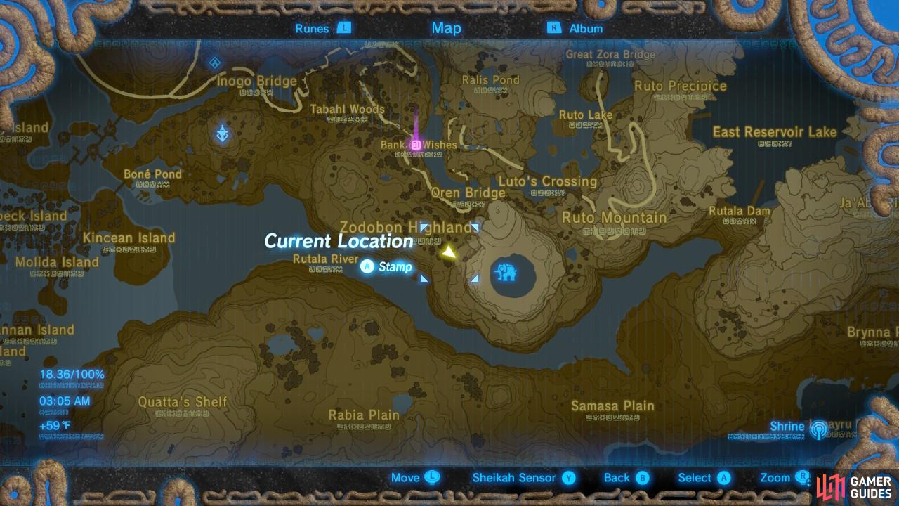 This is a general map of the area