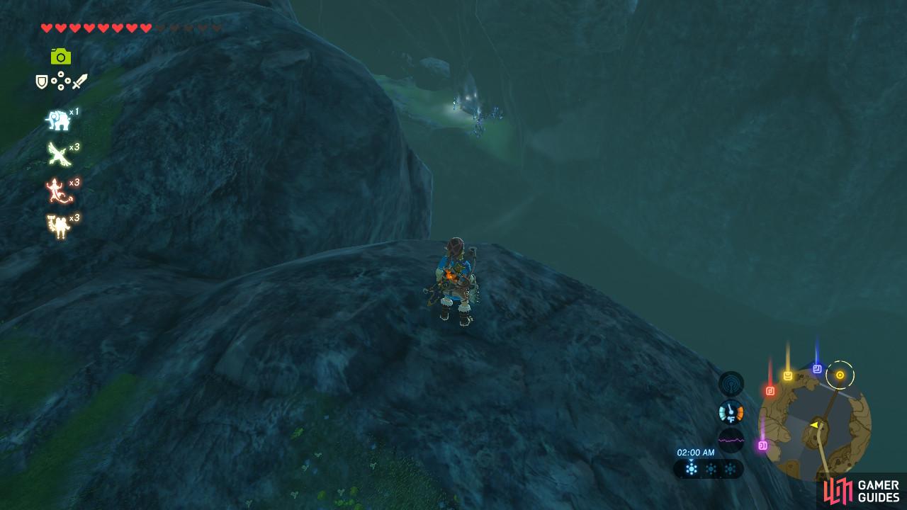 You can see the monument from the edge of the cliff