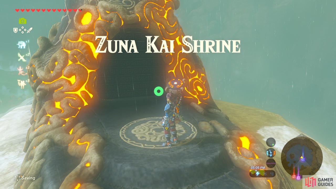 This Shrine is located in the eye of Skull Lake