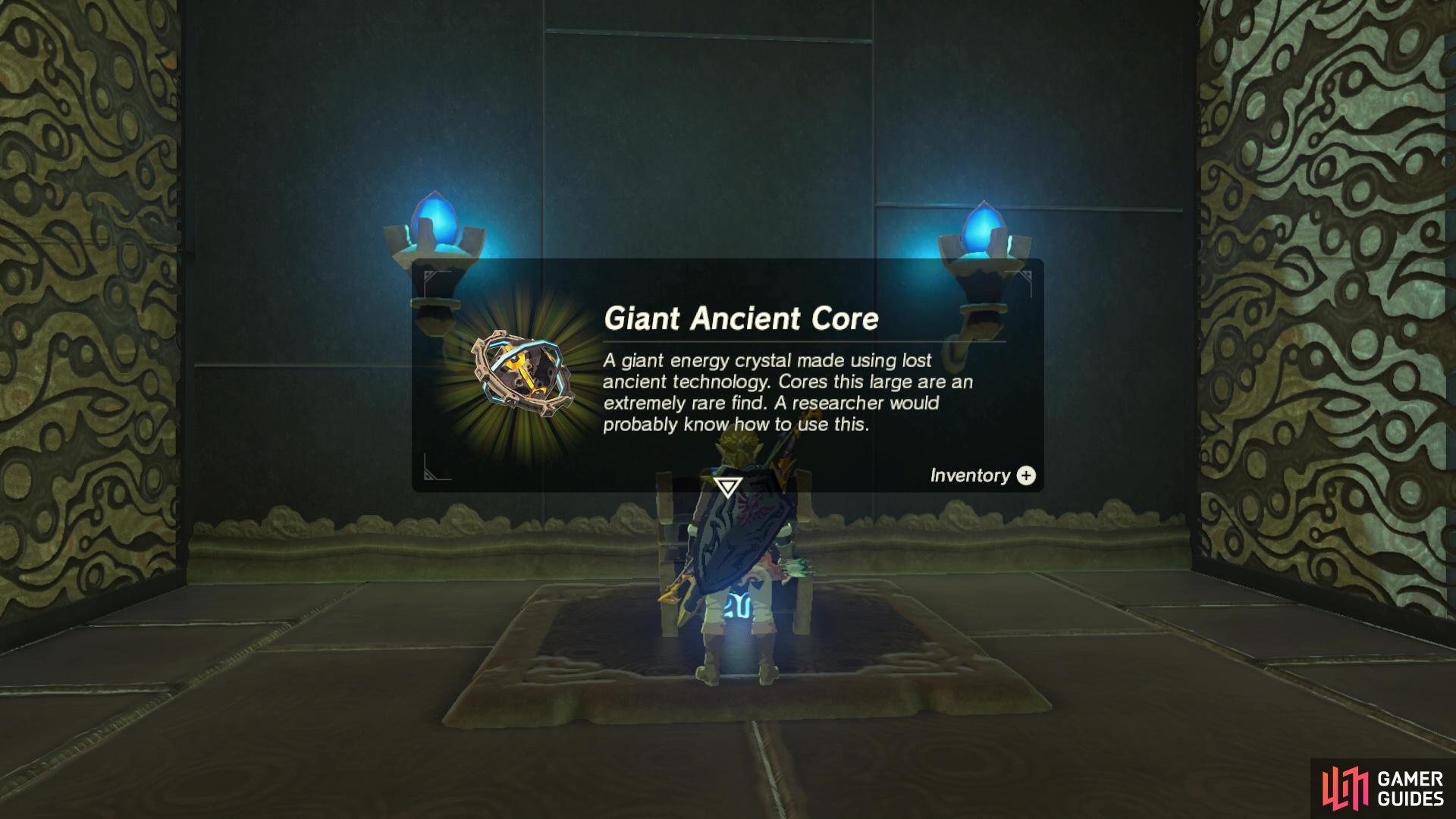 For completing this optional puzzle, you'll earn a Giant Ancient Core.