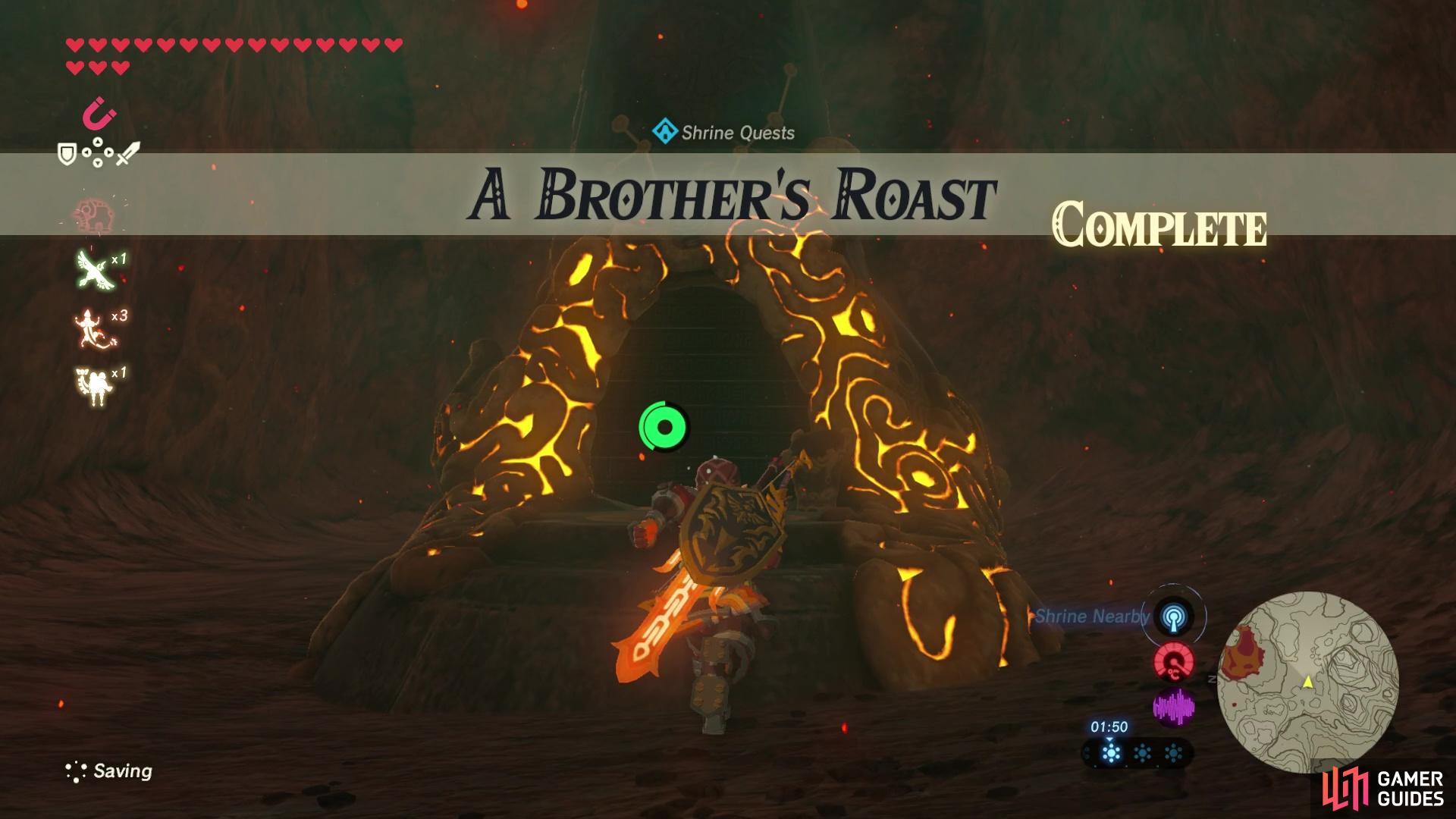 You need to complete A Brother's Roast to be able to access Kayra Mah Shrine