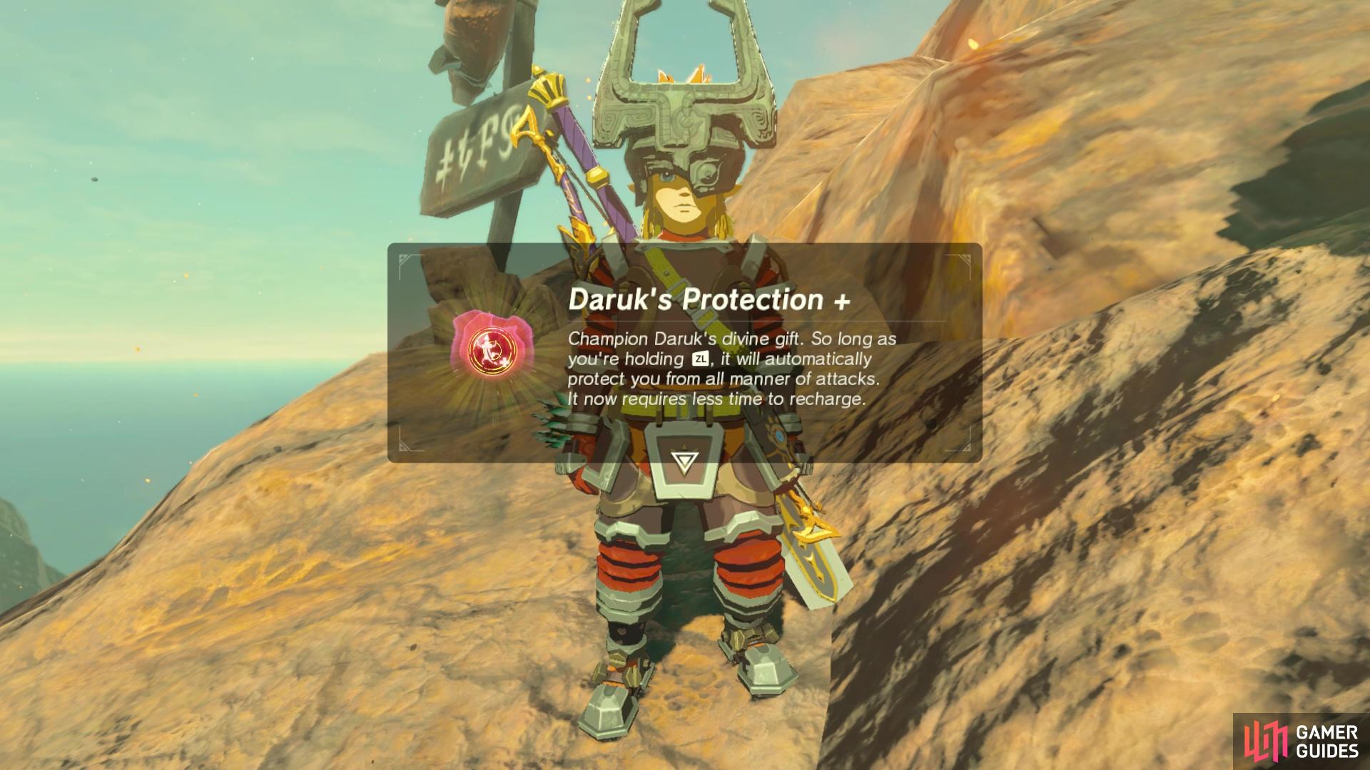 Yay! Less recharge on Daruk's Protection.