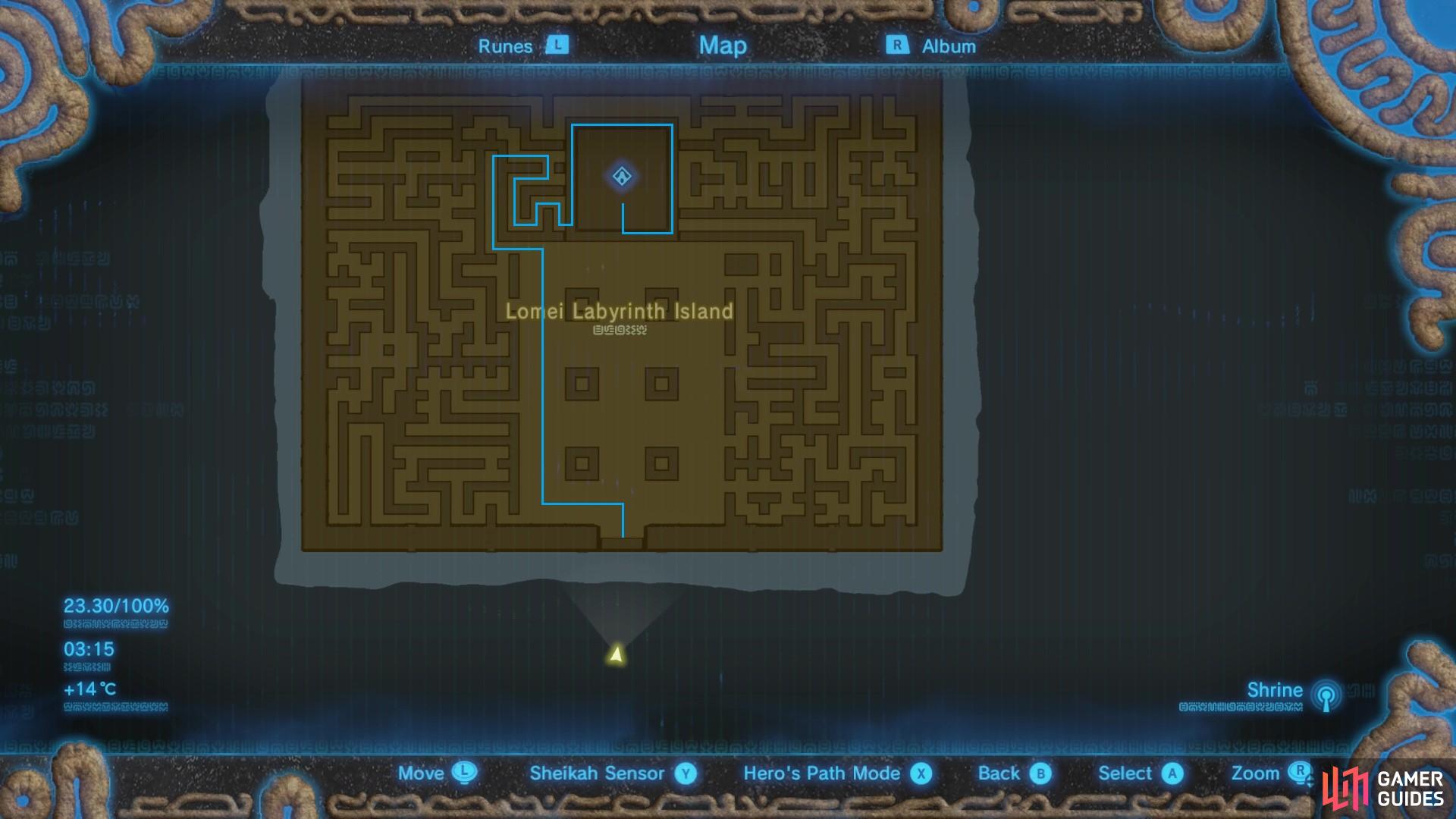 Take this route to get to the shrine is the fastest way possible.