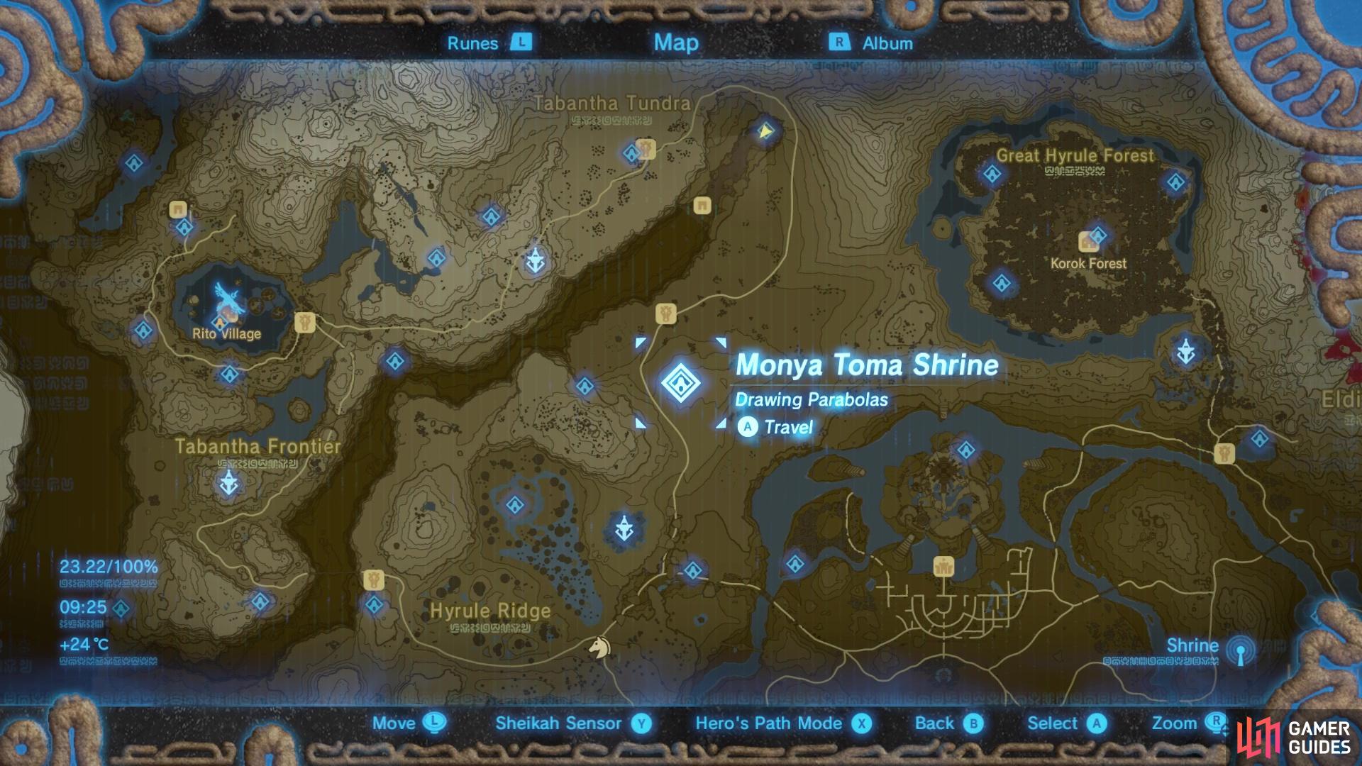 Monya Toma Shrine is found near Serenne Stables