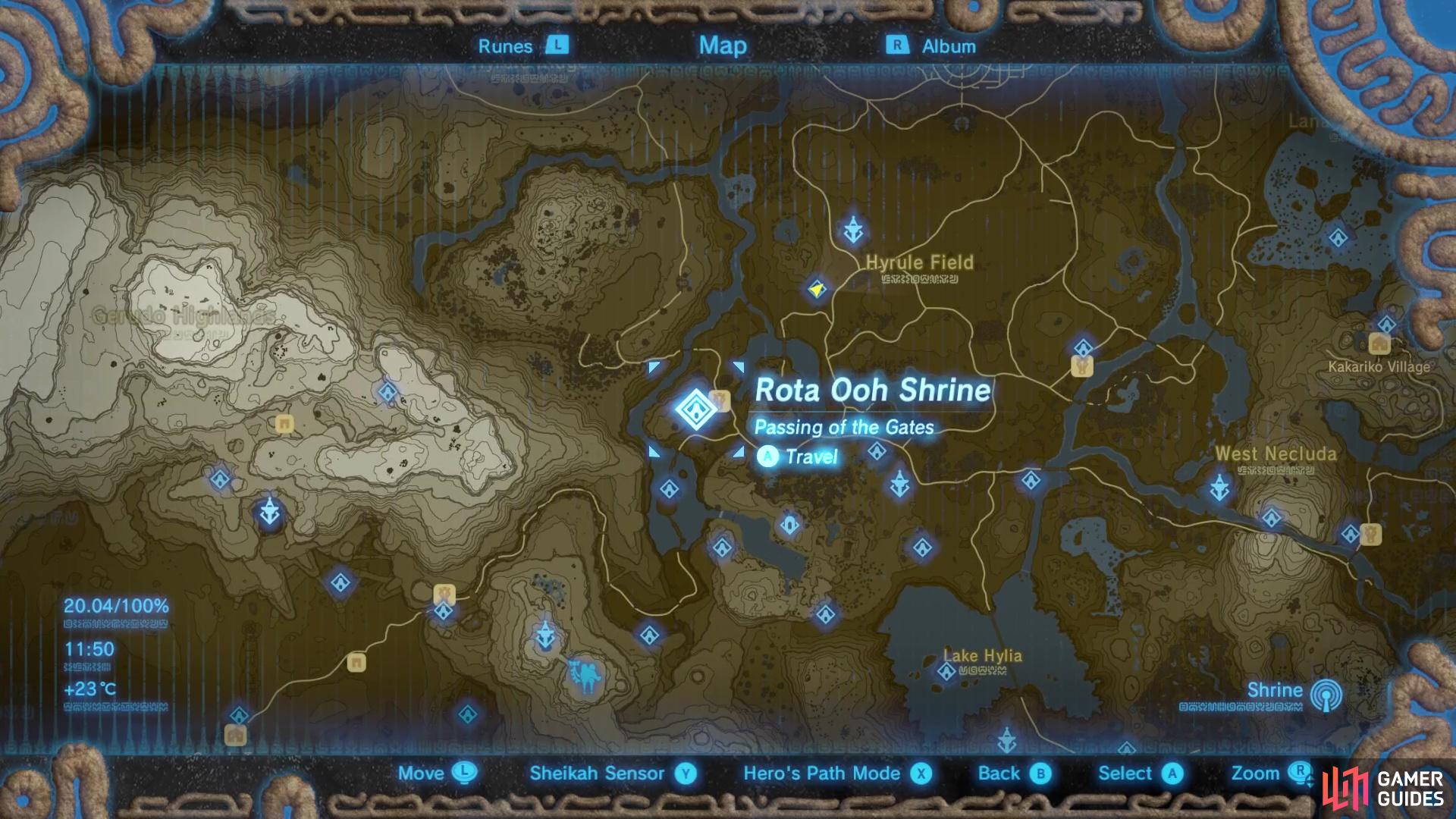 Zelda Breath of the Wild 120 shrines locations (map link in description) 