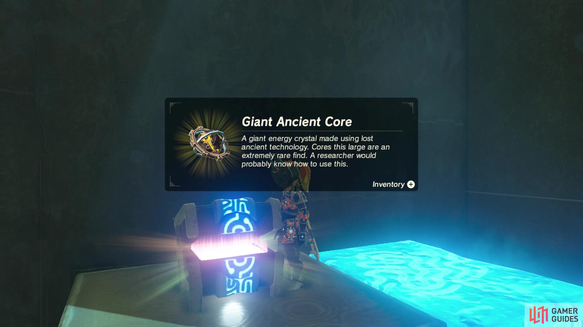then you can grab the Giant Ancient Core.