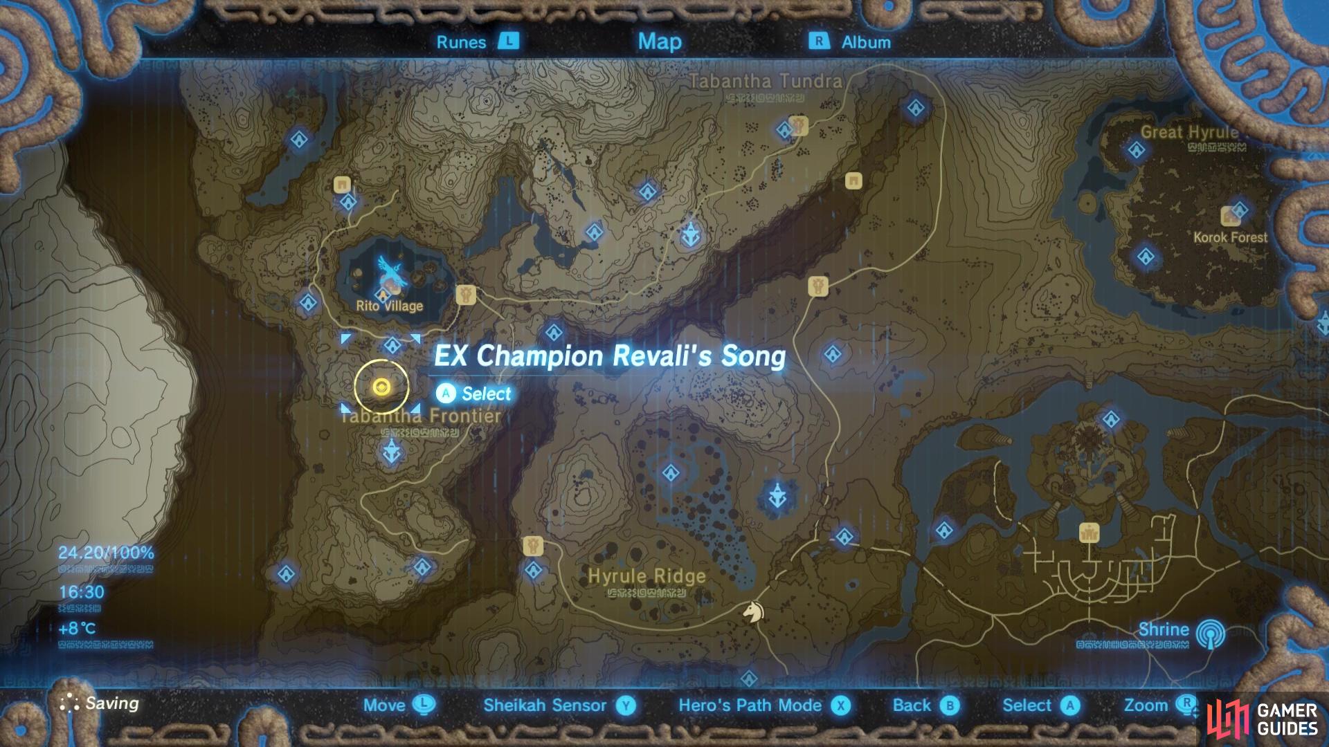 How to Start Ex Champion Revali's Song - Ex Champion Revali's - Champions' (DLC 2) | Legend of Zelda: Breath of the Wild | Gamer Guides®