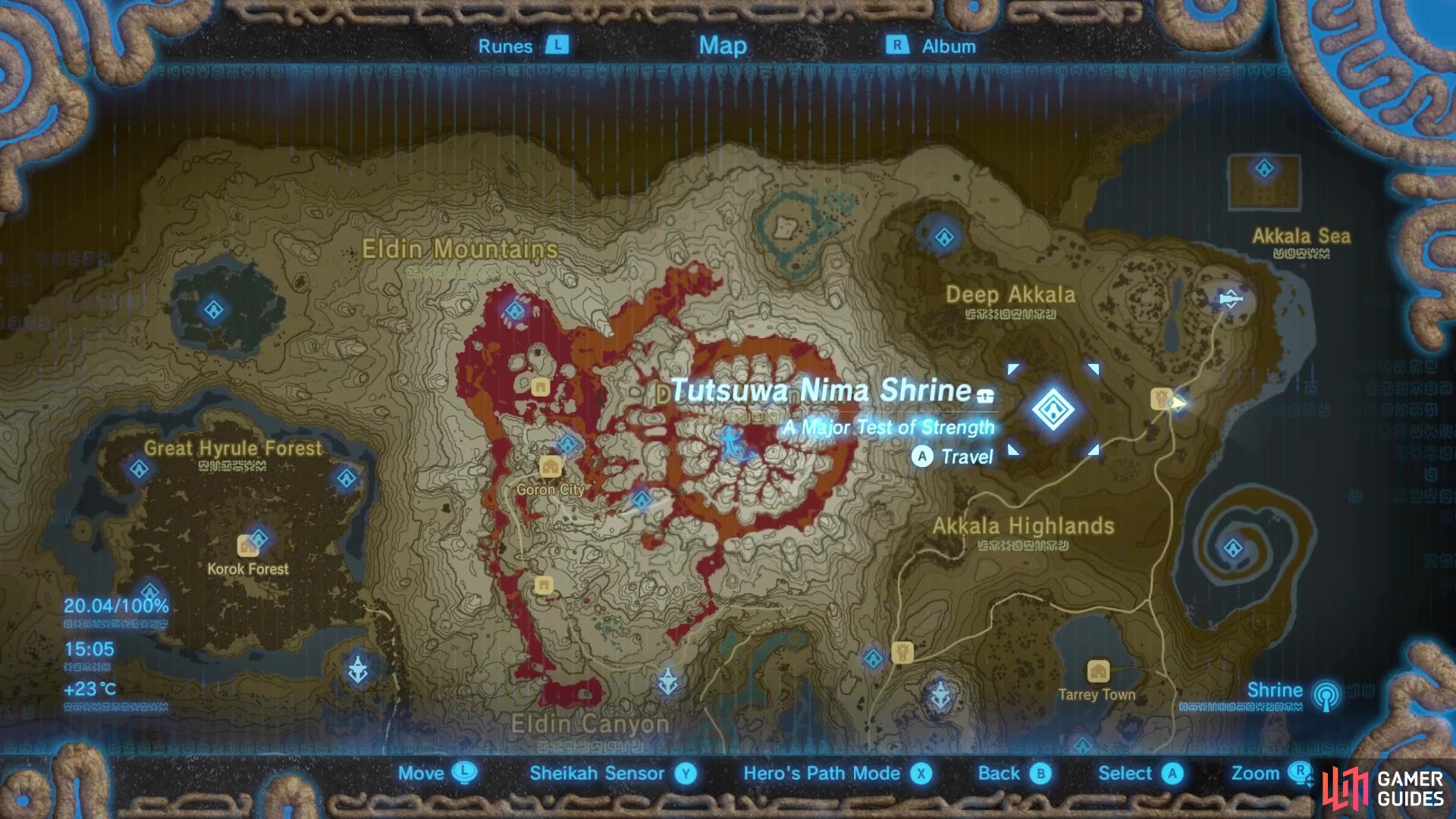 This Shrine is found right next to East Akkala Stable