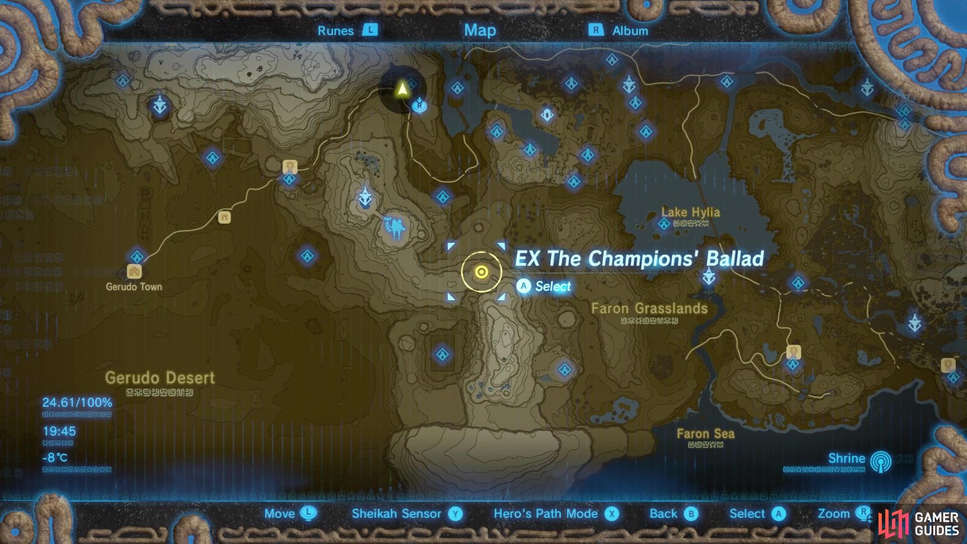 klodset aflange radius How to Start Ex Champion Urbosa's Song - Ex Champion Urbosa's Song - The  Champions' Ballad (DLC 2) | The Legend of Zelda: Breath of the Wild | Gamer  Guides®