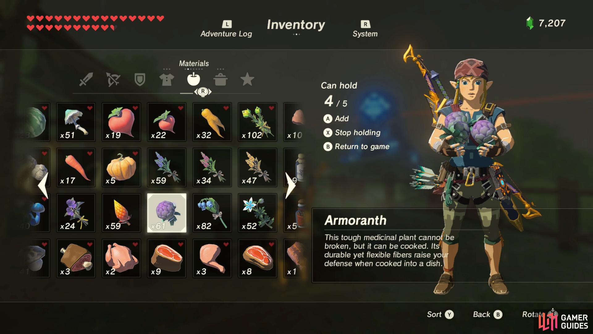 ZELDA Breath of the Wild: RECIPES GUIDE by Bit Gamer