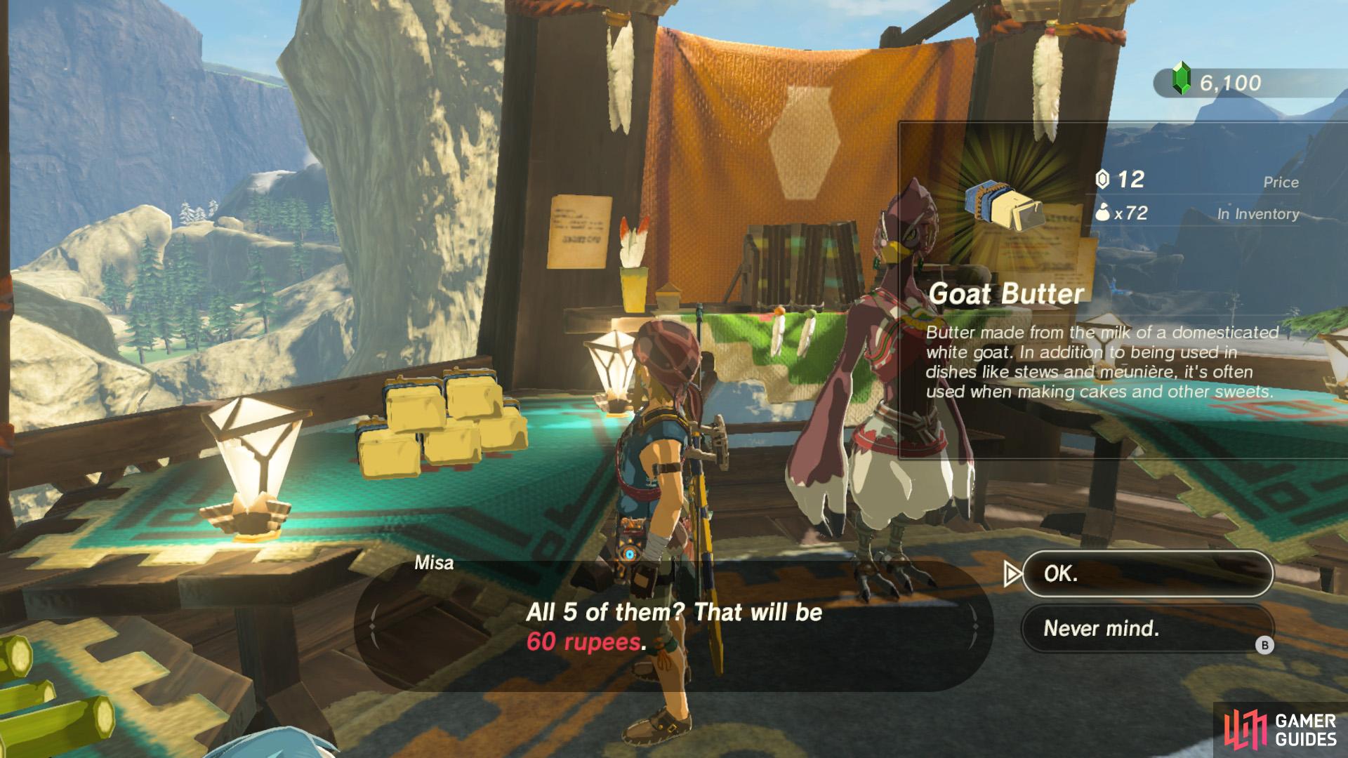 Where to shop buy milk botw