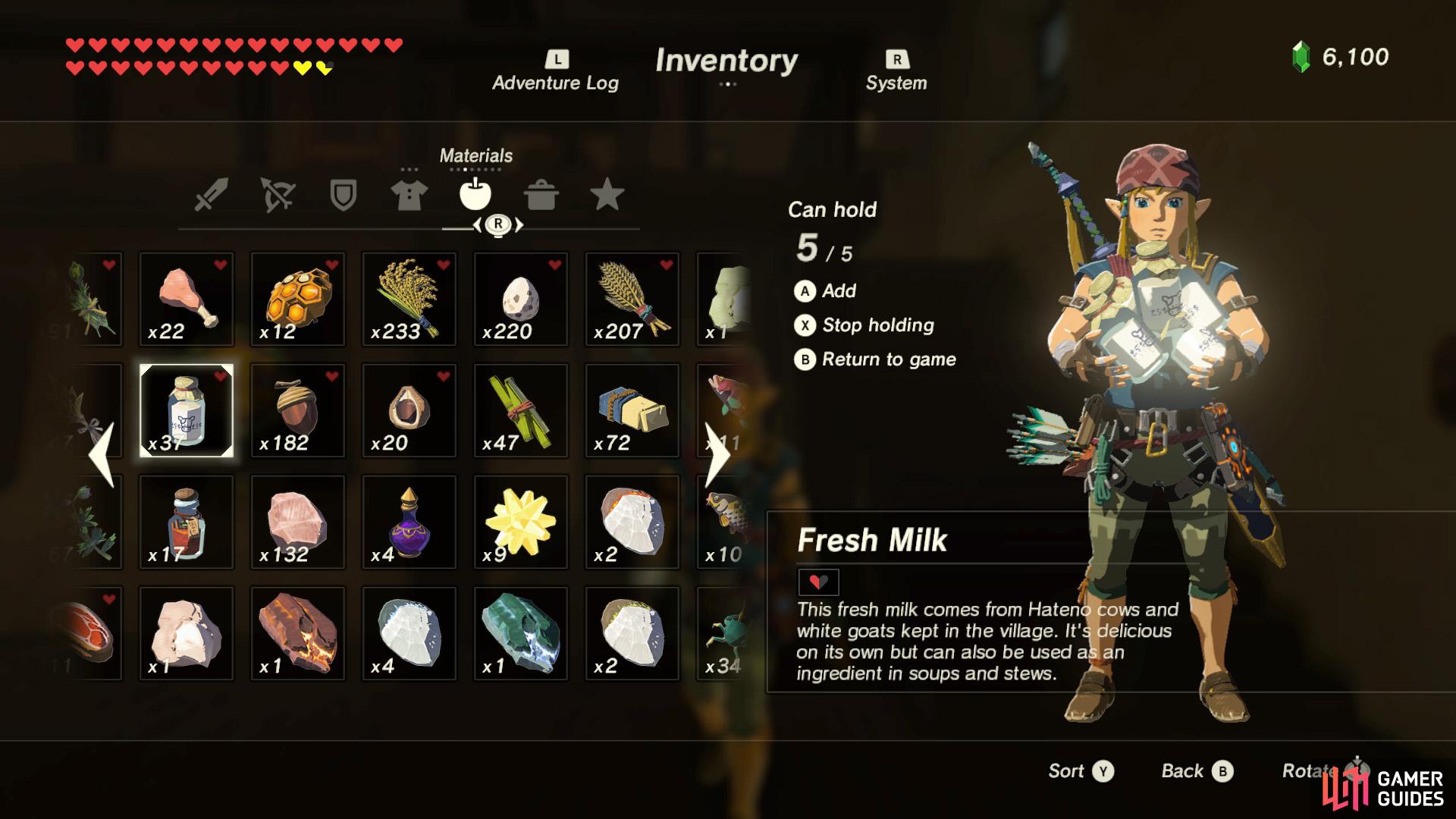 The Zelda series is no stranger to milk.