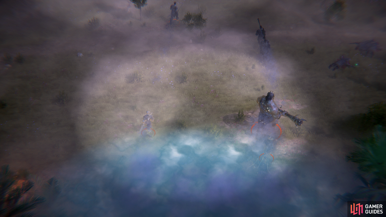 After you find your ally you'll be attacked by more barbarians - and giants - emerging from the mist