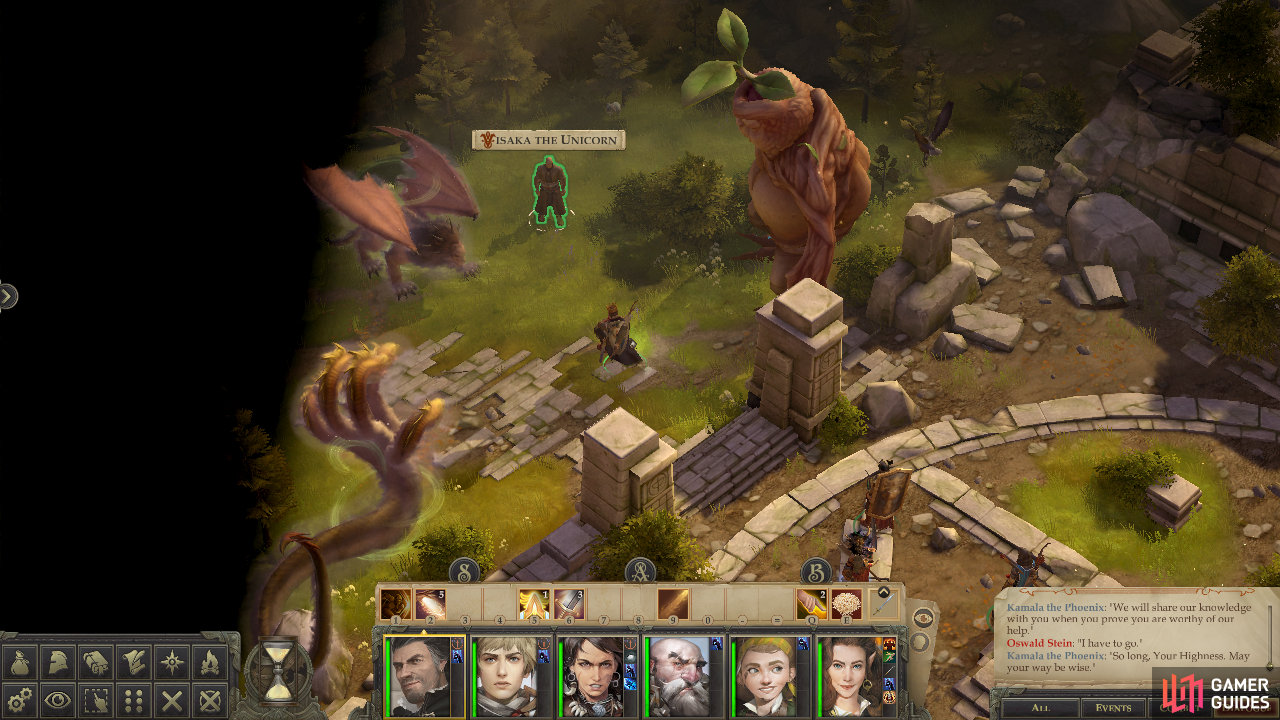 To find Visaka the Unicorn and some… beasts.