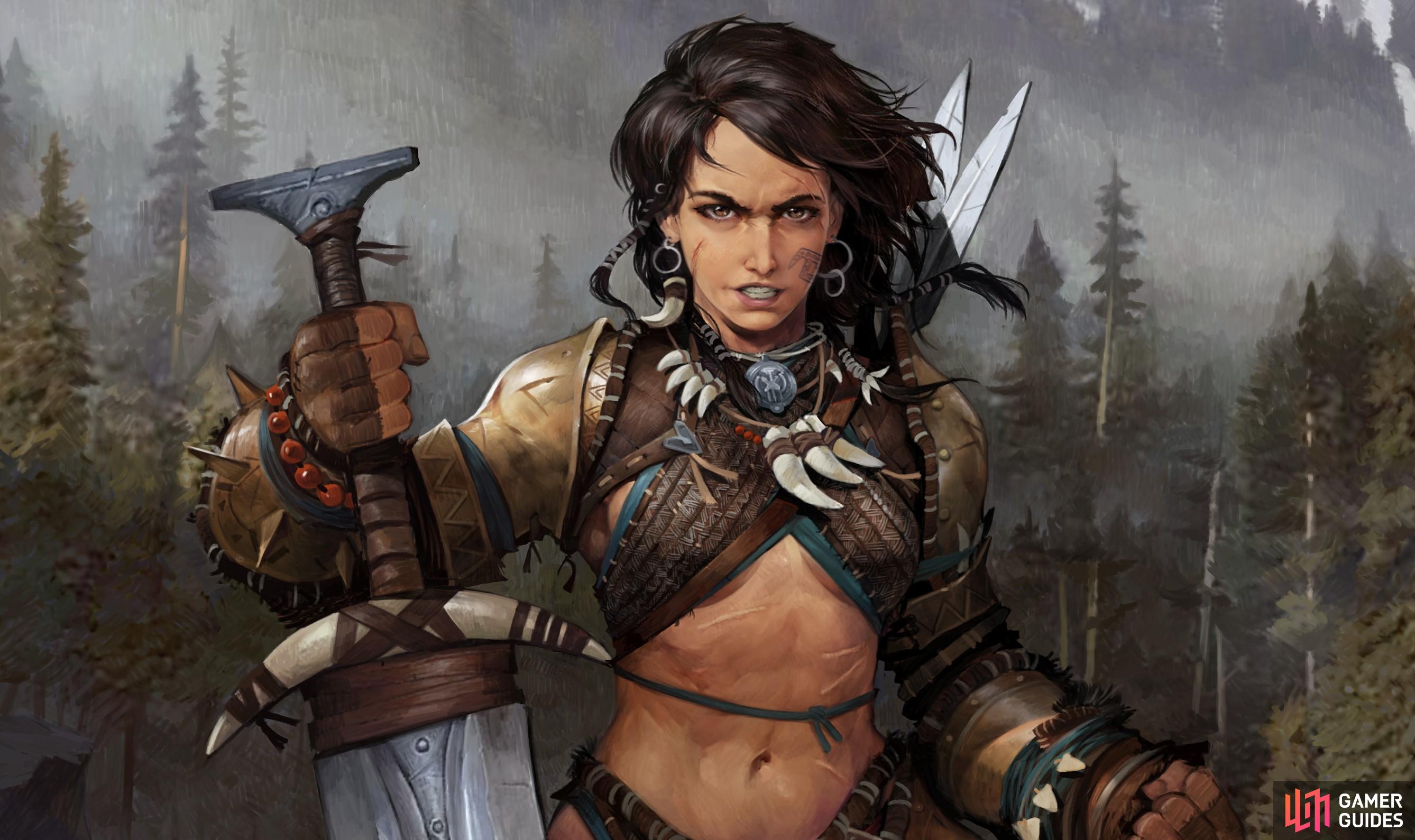 Pathfinder Battles - #036 Valerie, Human Fighter - Kingmaker