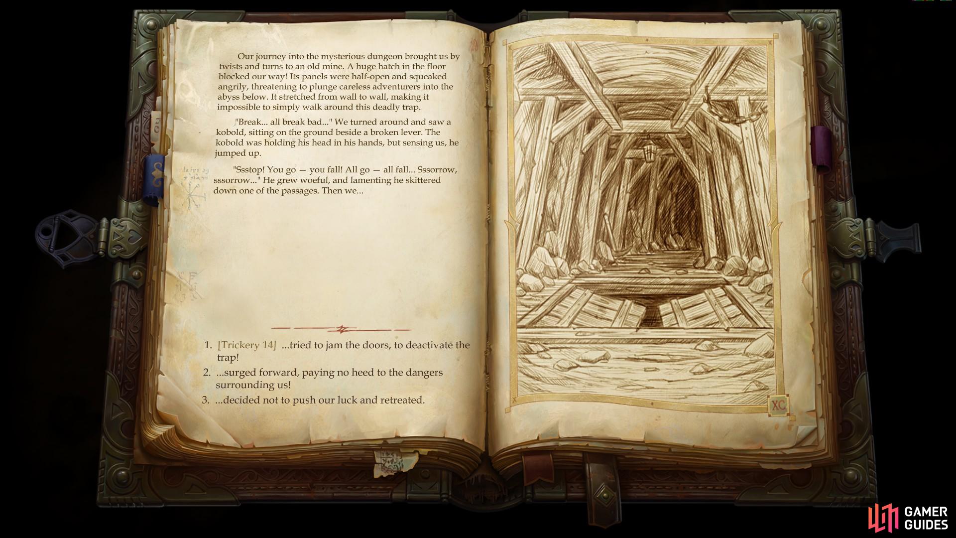 and beyond that you'll need to navigate a trapdoor via an Illustrated Book Episode.