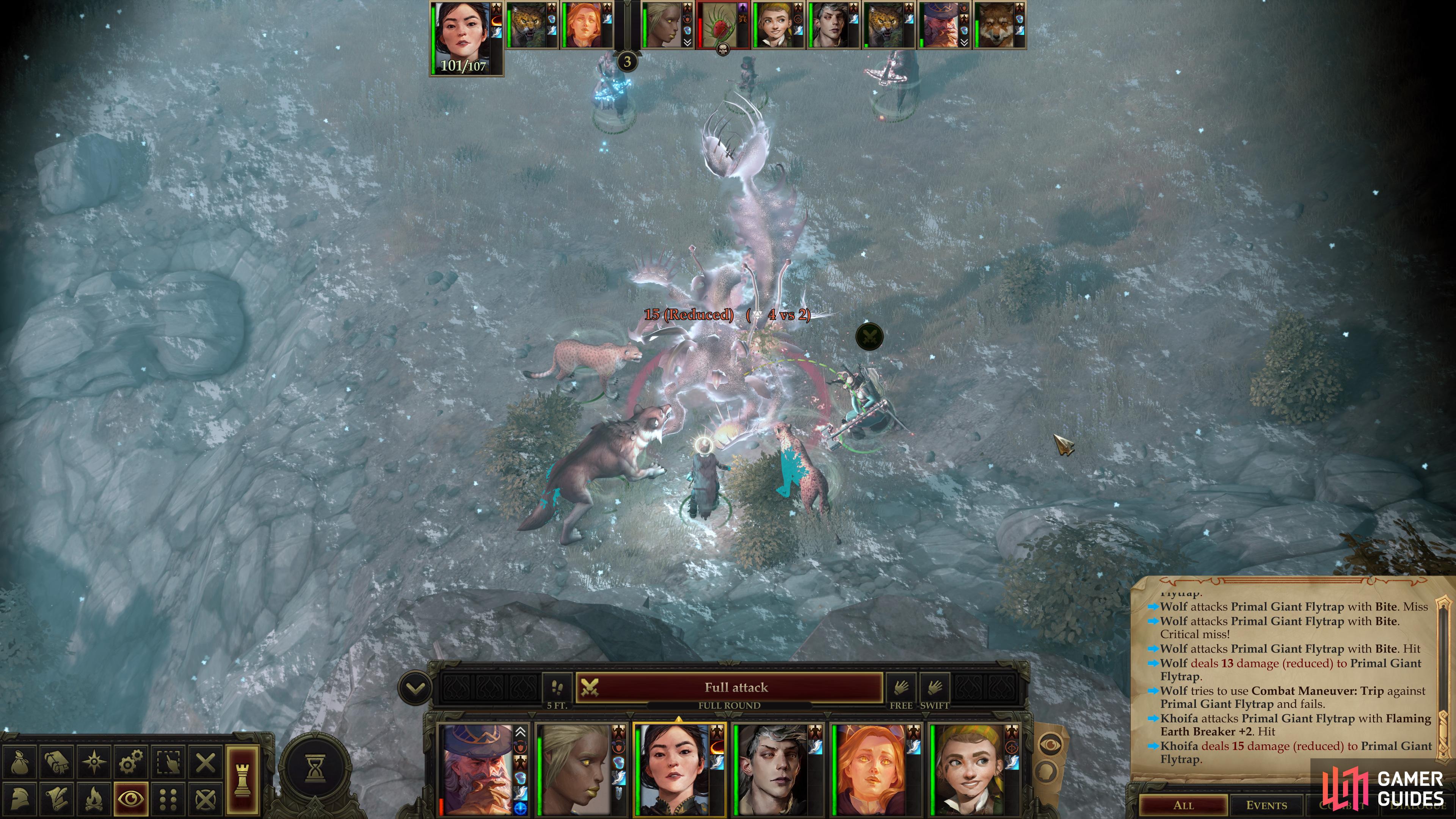 The Primal Giant Flytrap has many means of mitigating incoming damage, making it difficult to kill.