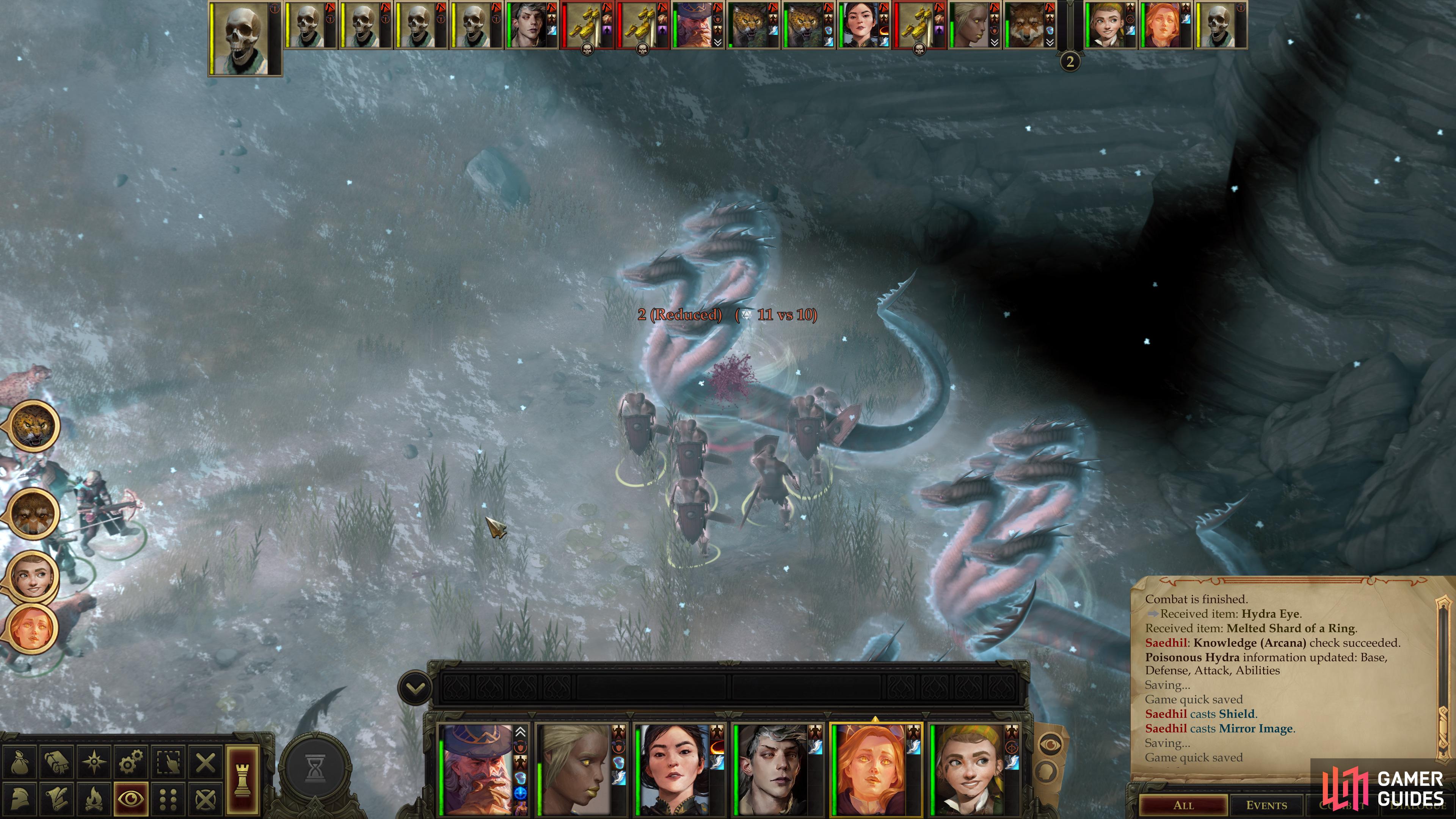 Summon some skeleton to occupy a hydra or two,