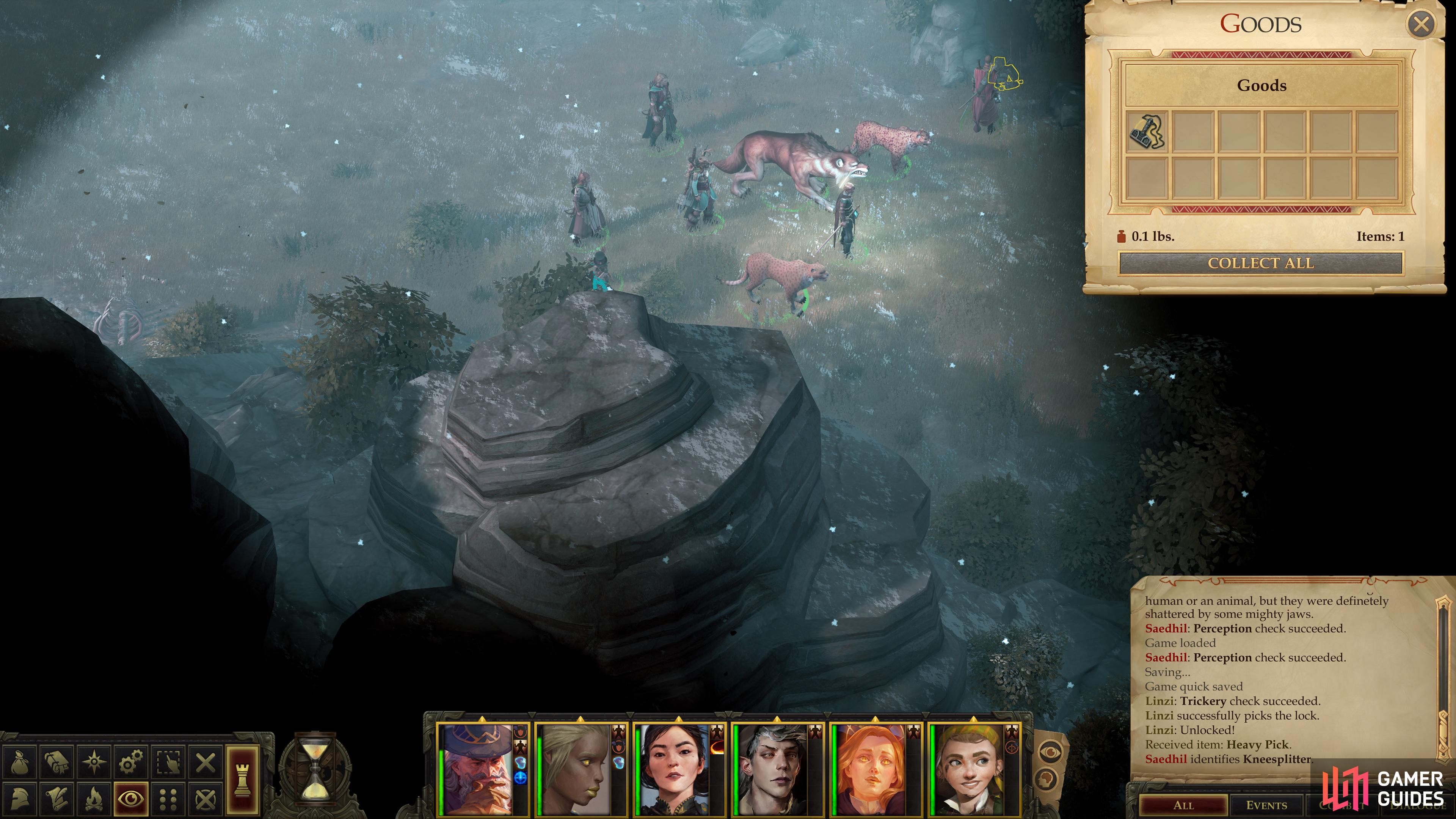 Other items in the area include a "Torag's Pendant",