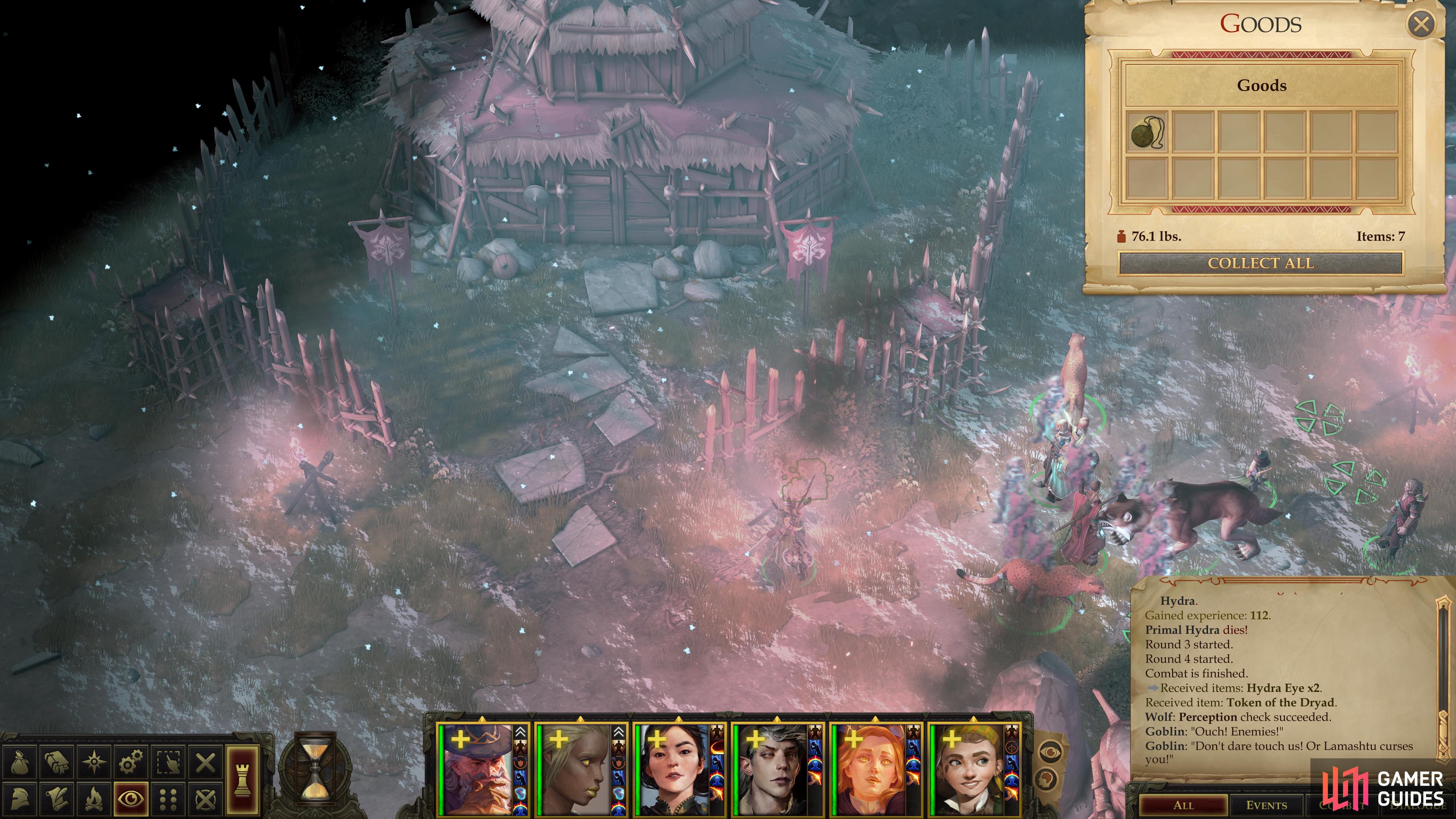 while a "Taldan Warrior's Dog Tag" can be found outside a goblin hut.