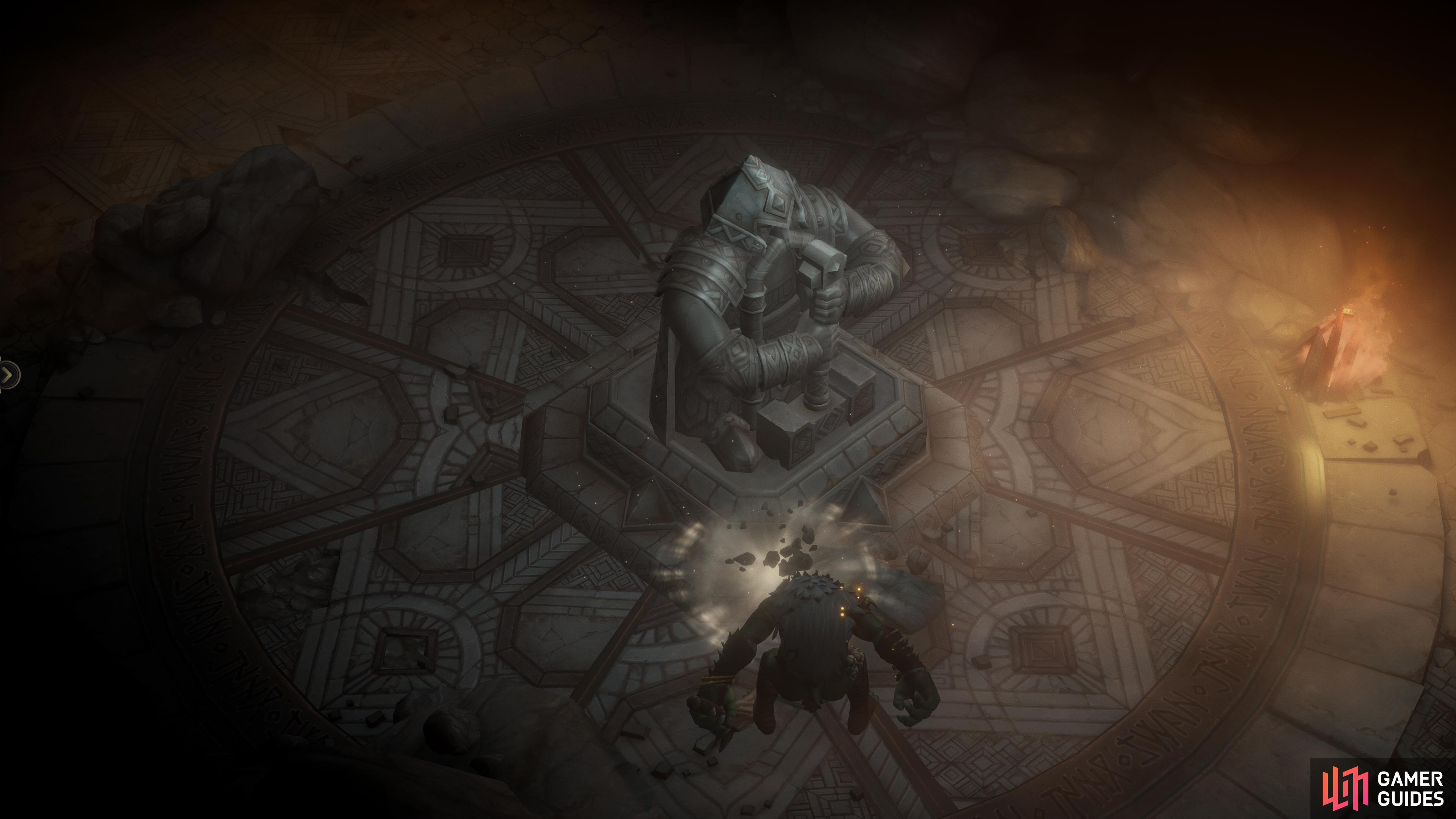 After talks go awry, he'll stomp off and block the way behind him,