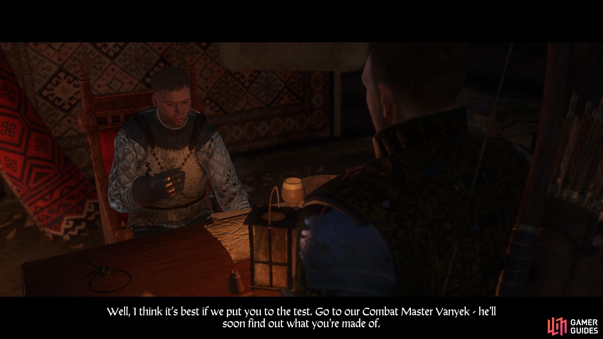 Poverty, Chastity and Obedience, Kingdom Come: Deliverance Quest