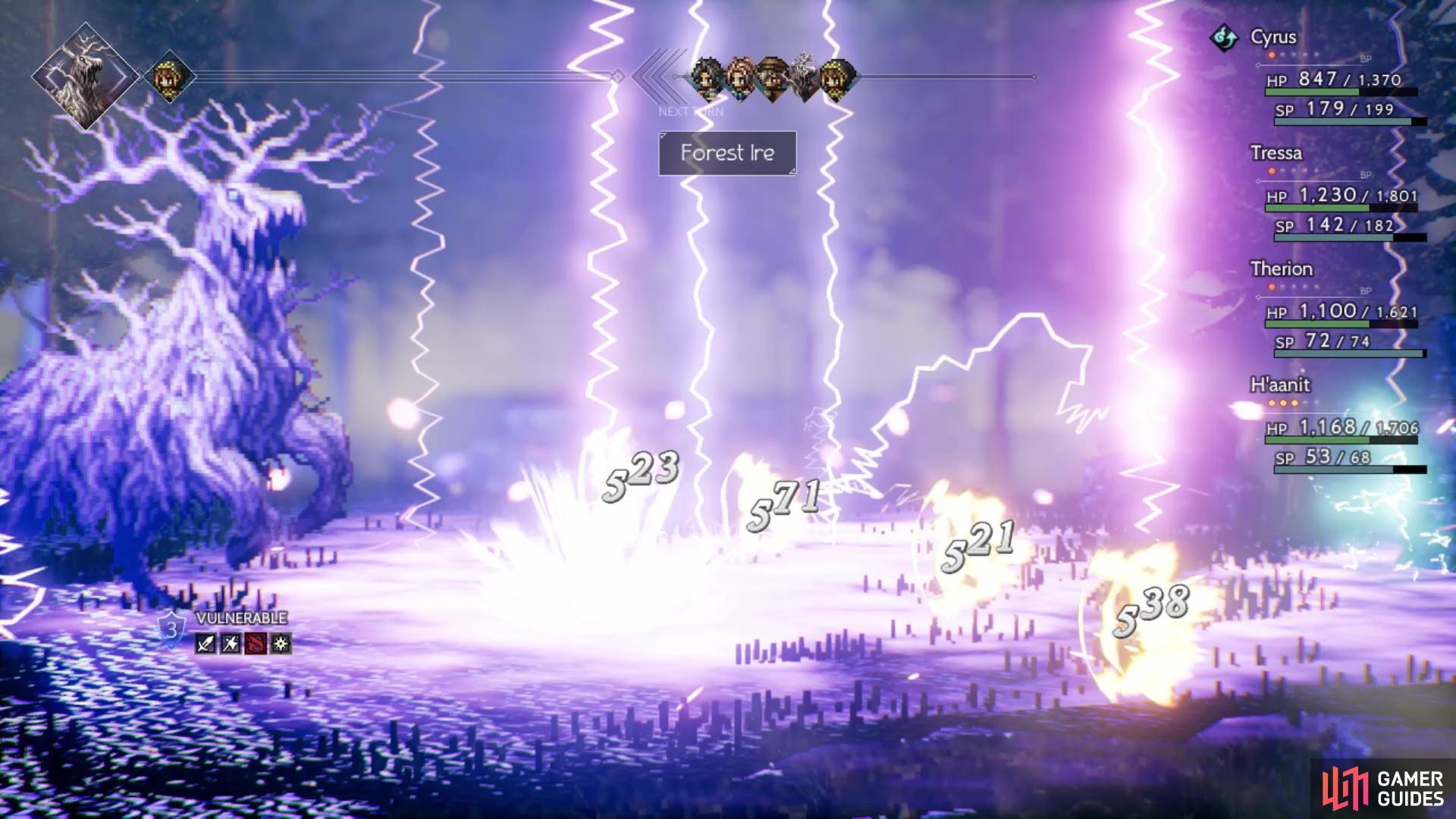 Its ultimate attack is a damaging lightning move on your entire party