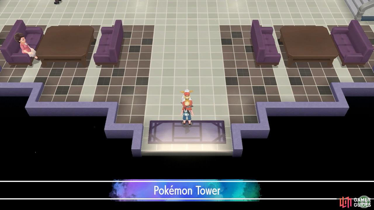 Pokémon Let's Go Lavender Town and Pokémon Tower - available Pokémon, items  and trainers