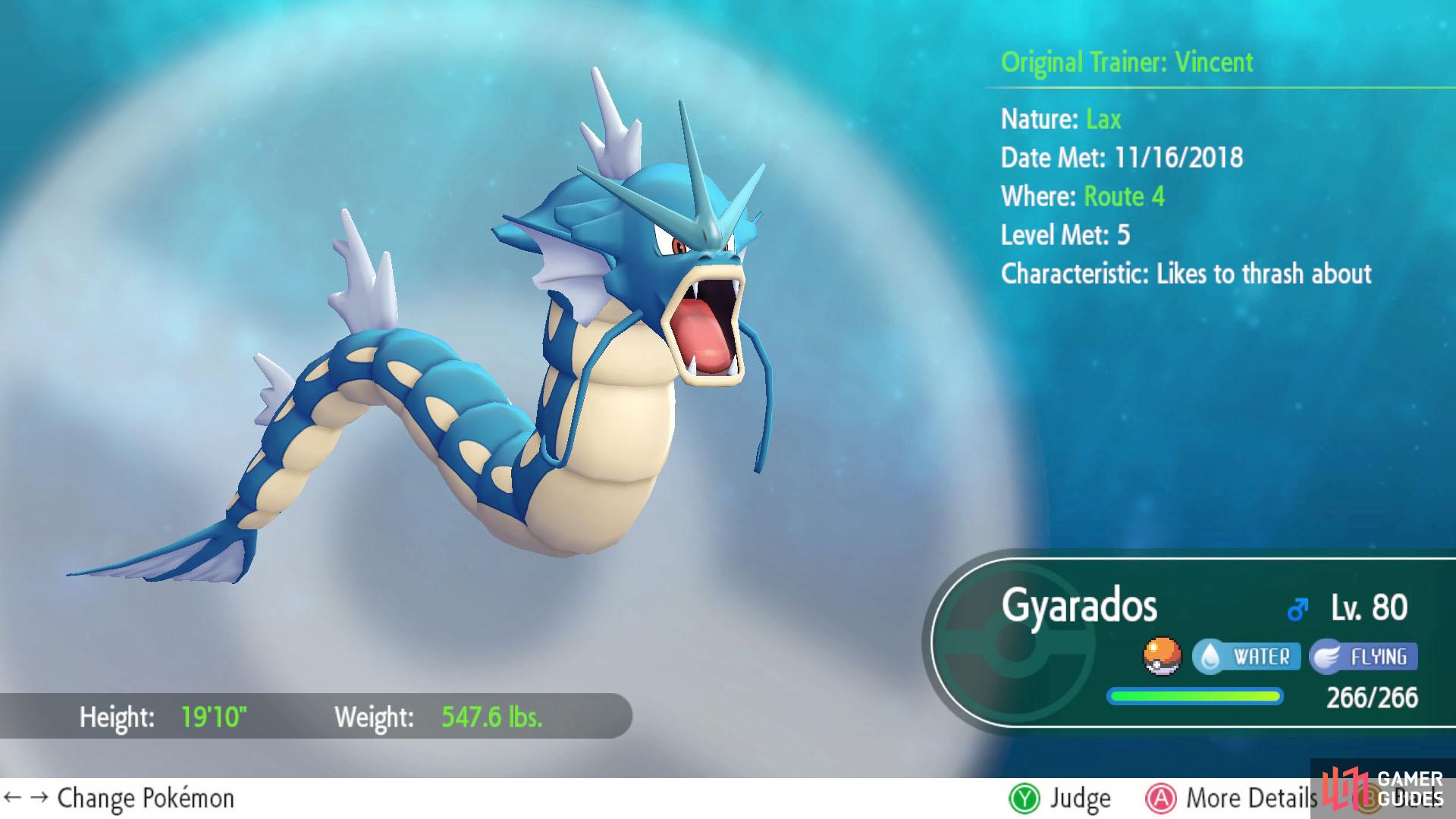 Our Gyarados is Lax. Although you wouldn't know from all the destruction it's caused.
