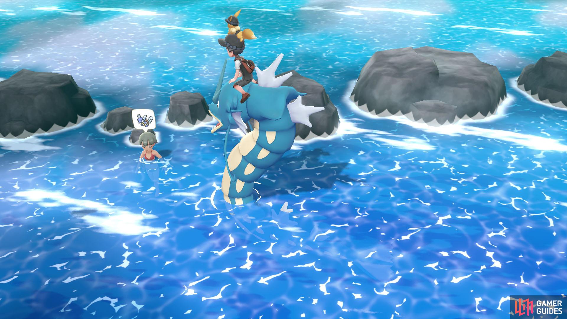 008 Wartortle - Route 20: In the water towards the north, west from Seafoam Islands. 