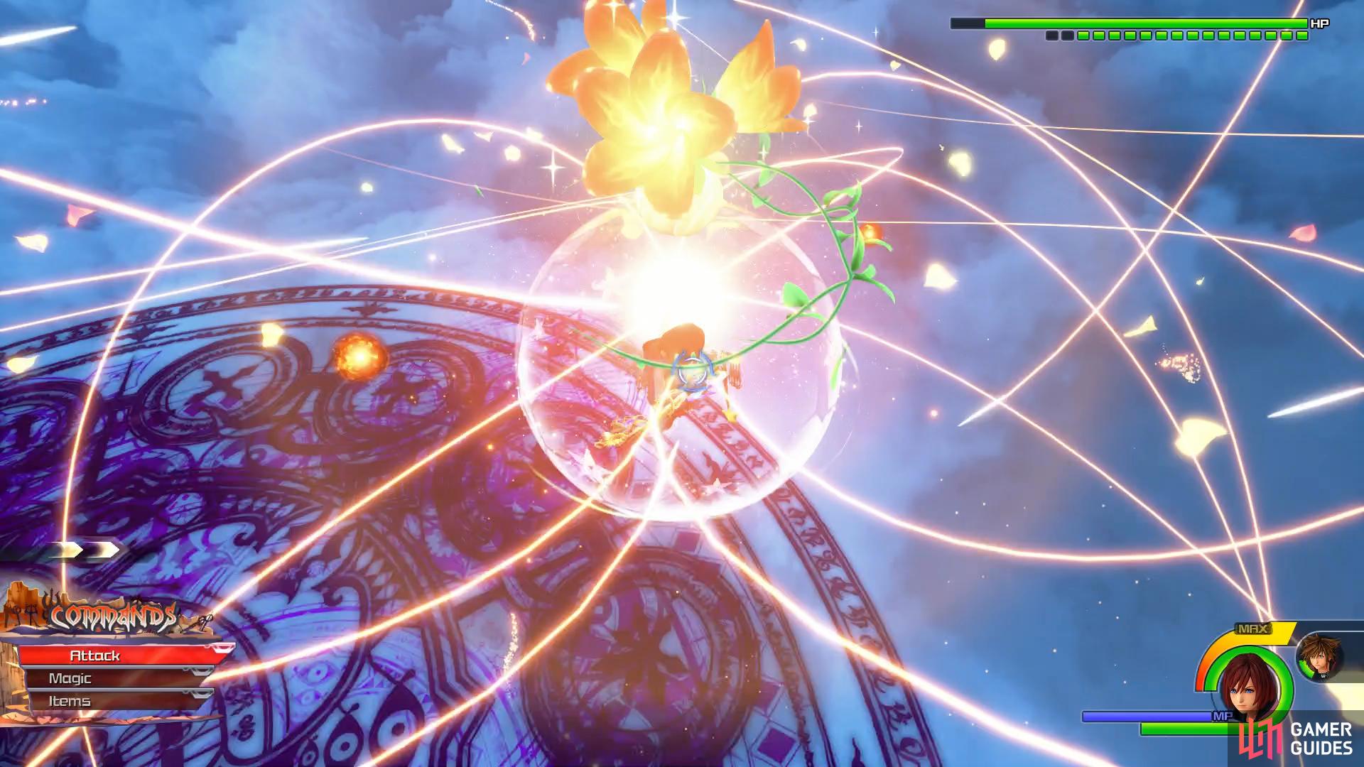 if you're caught in the air with this, block to avoid follow up damage