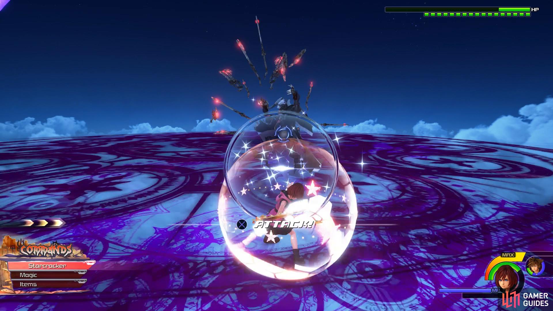 her Reflect makes blocking Armored Xehanort's standard combo easy