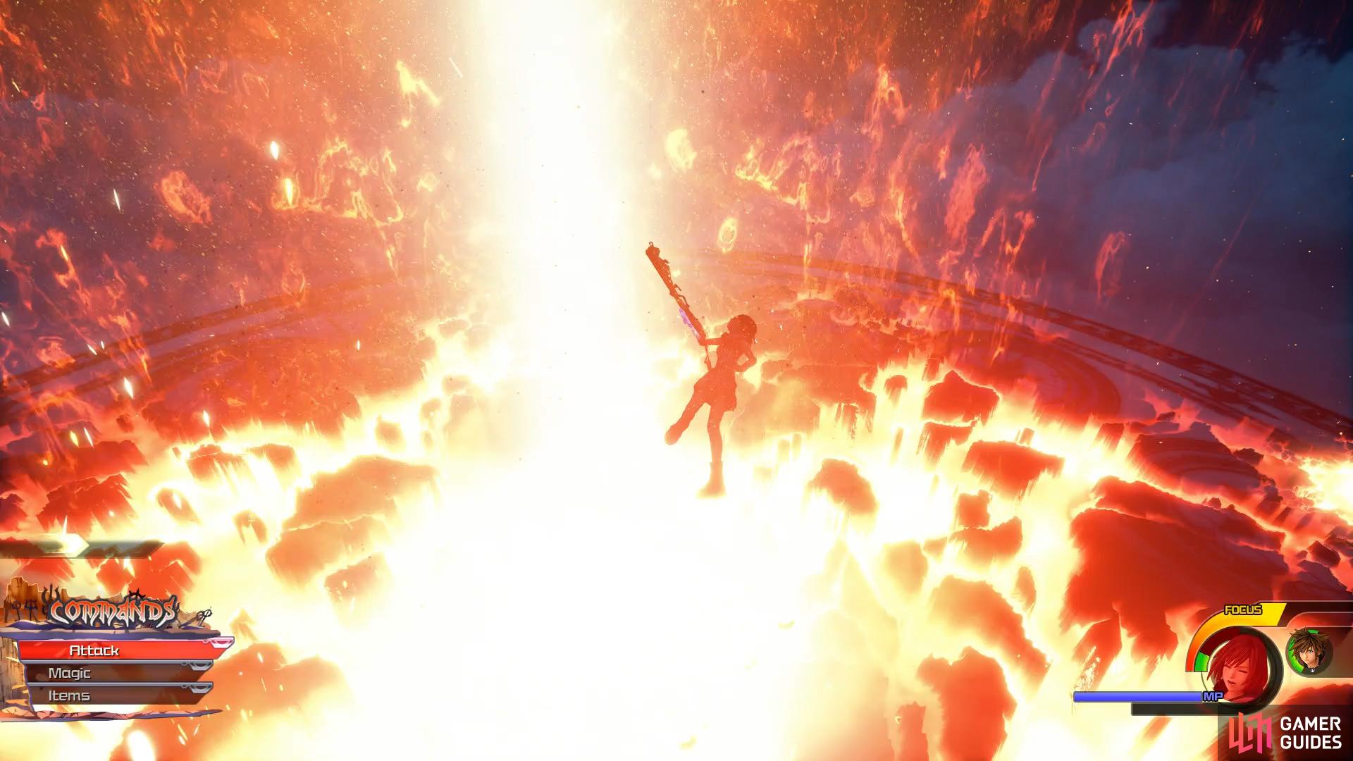 his Eruption attack will cover the inside of battlefield